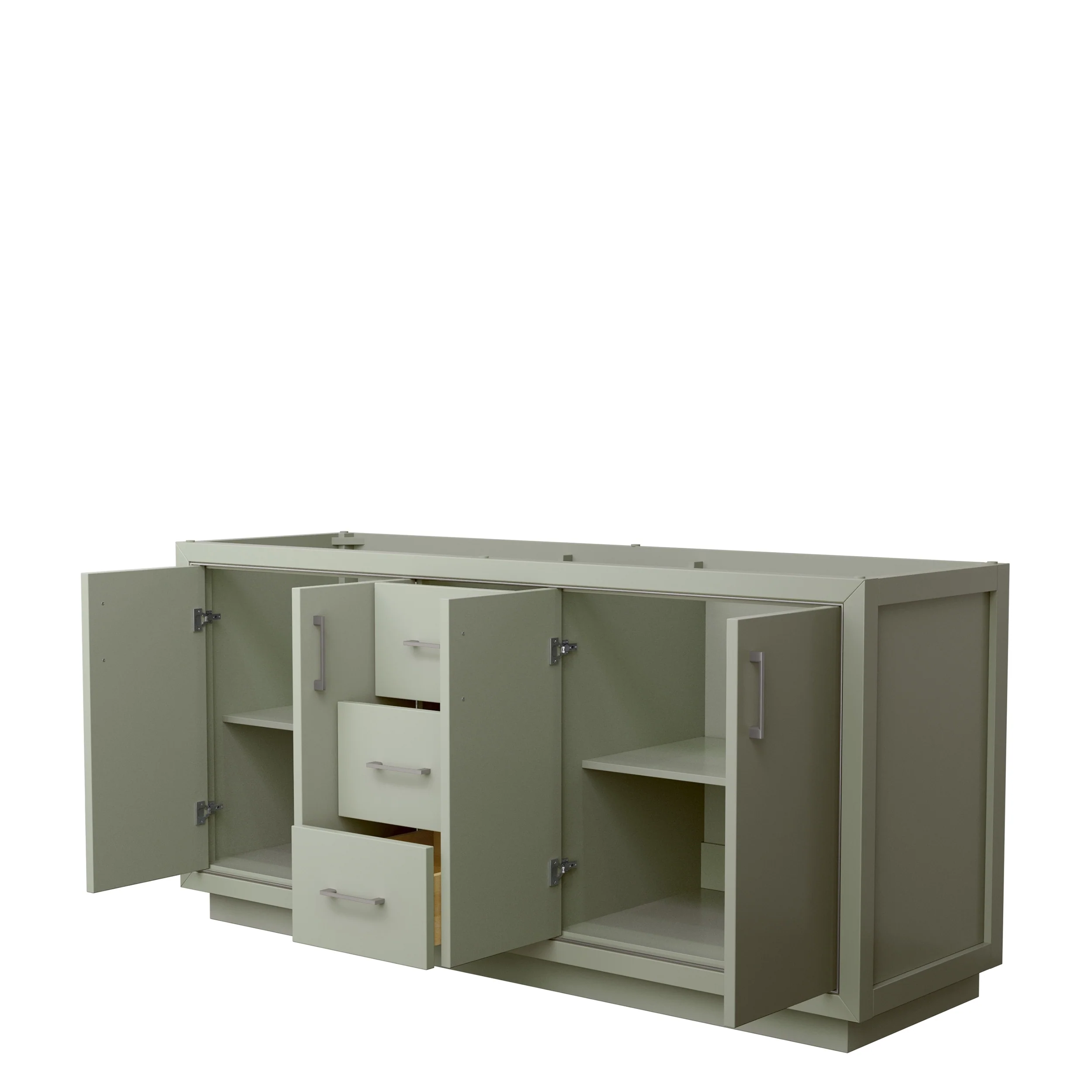 Icon Double Bathroom Vanity Cabinet, No Mirror