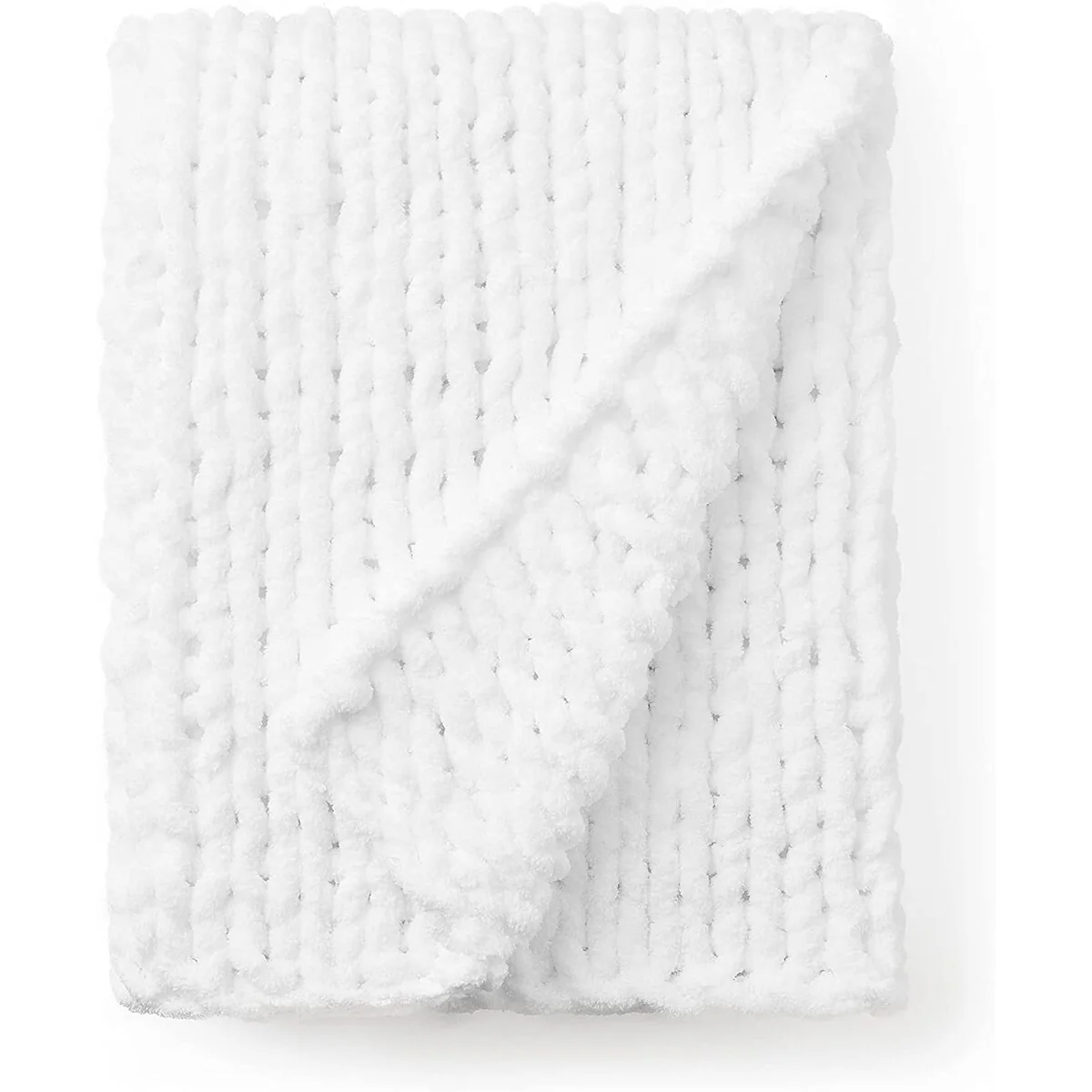 Cozy Potato® Chenille Chunky Knit Throw Blanket