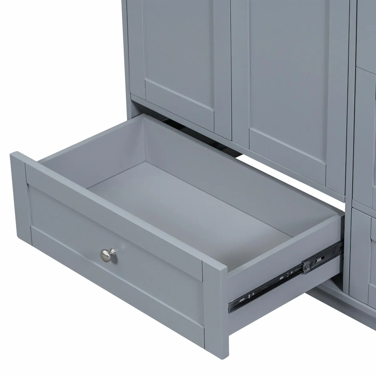 Modern 36-Inch Bathroom Vanity with Resin Sink and Ample Storage