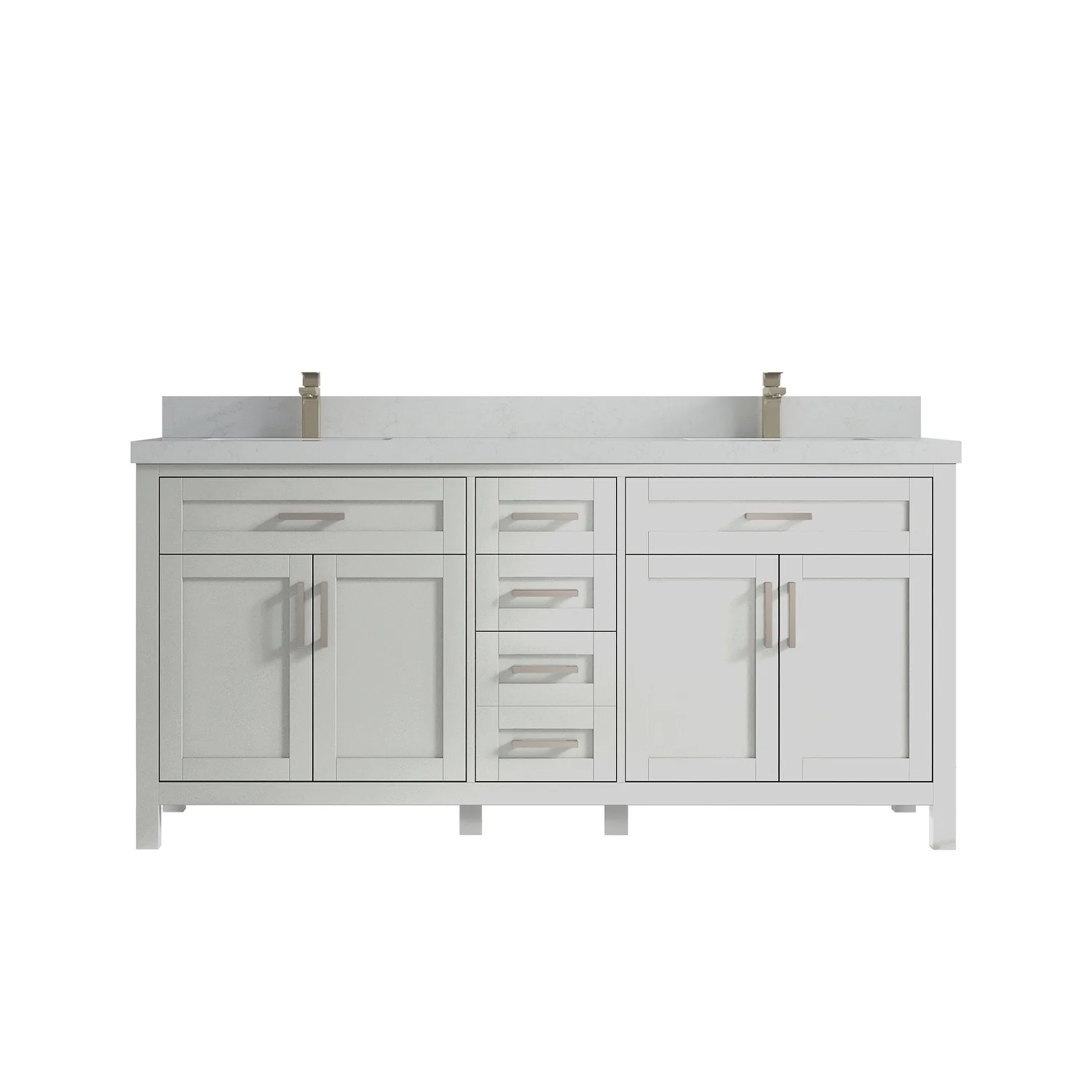 Willow Collections 72 in. W x 22 in. D Cambridge Double Sink Bathroom Vanity with Countertop