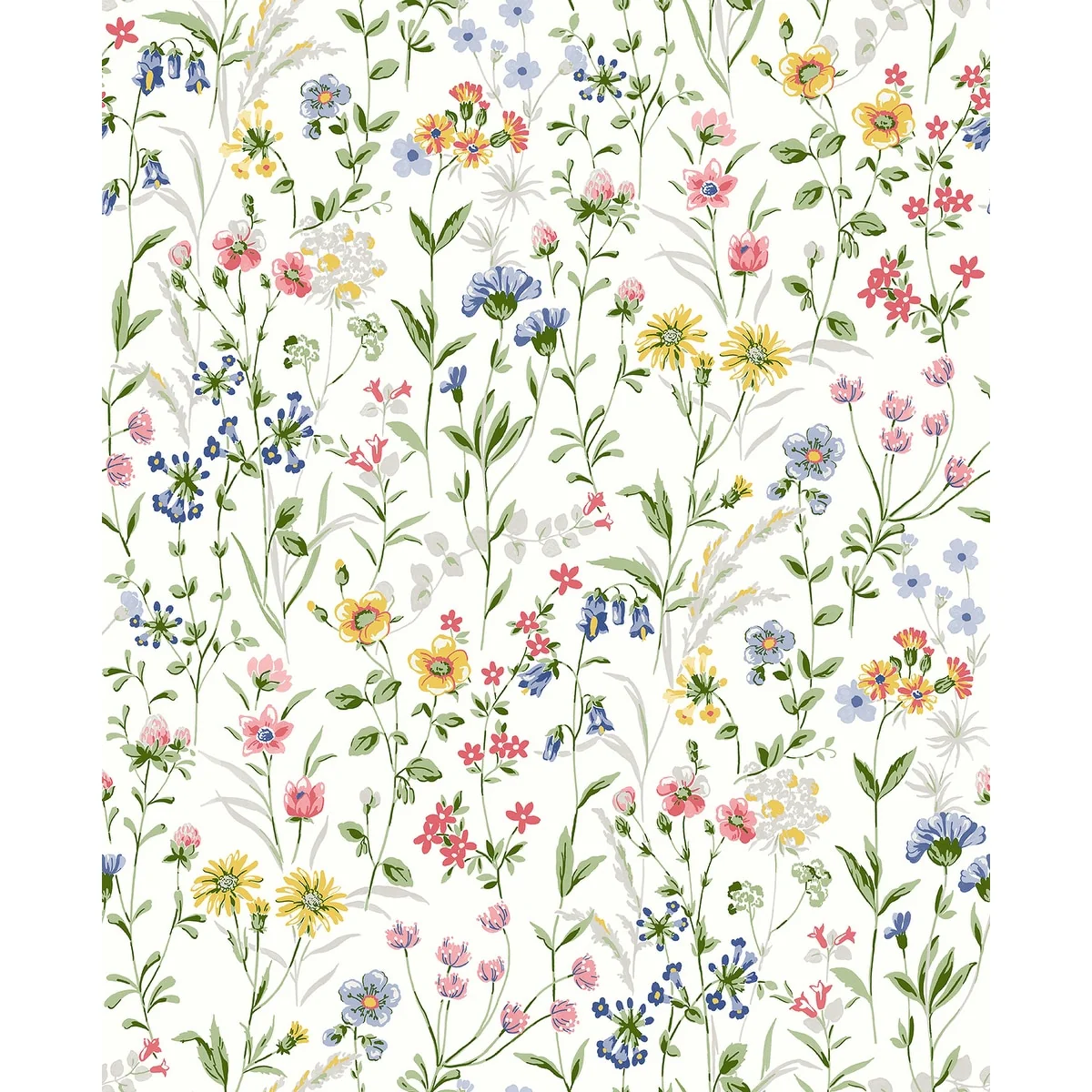NextWall Wildflowers Peel and Stick Wallpaper