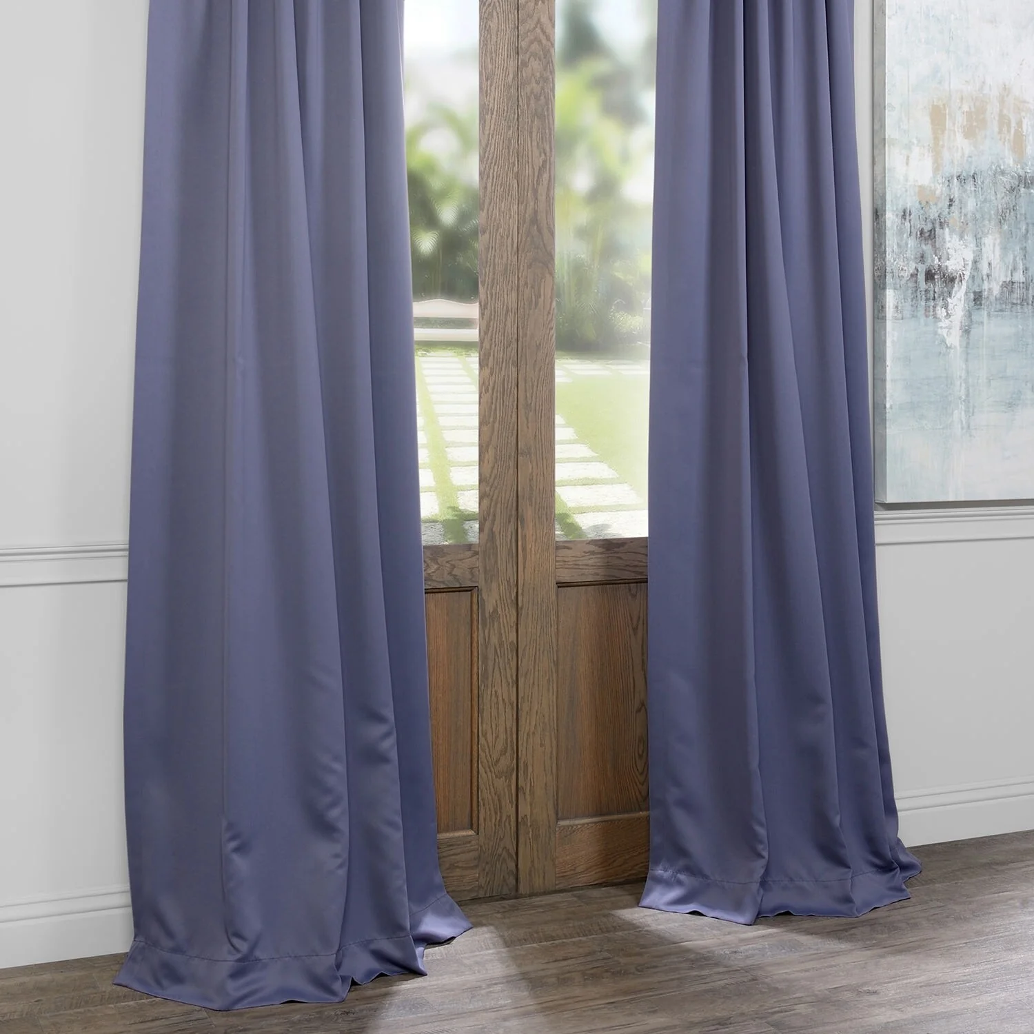 Exclusive Fabrics Room Darkening 120-inch Curtain Panel Pair (2 Panels)