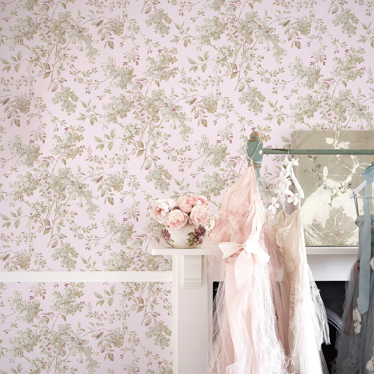 Shabby Chic by Rachel Ashwell Chelsea Pink Wallpaper