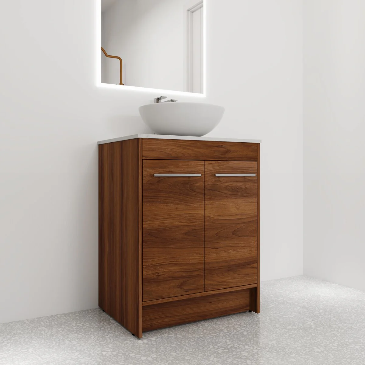 Bathroom Vanity With Sink In 24/36/48/60 Inch, Freestanding Bathroom Vanity With Soft Close Door