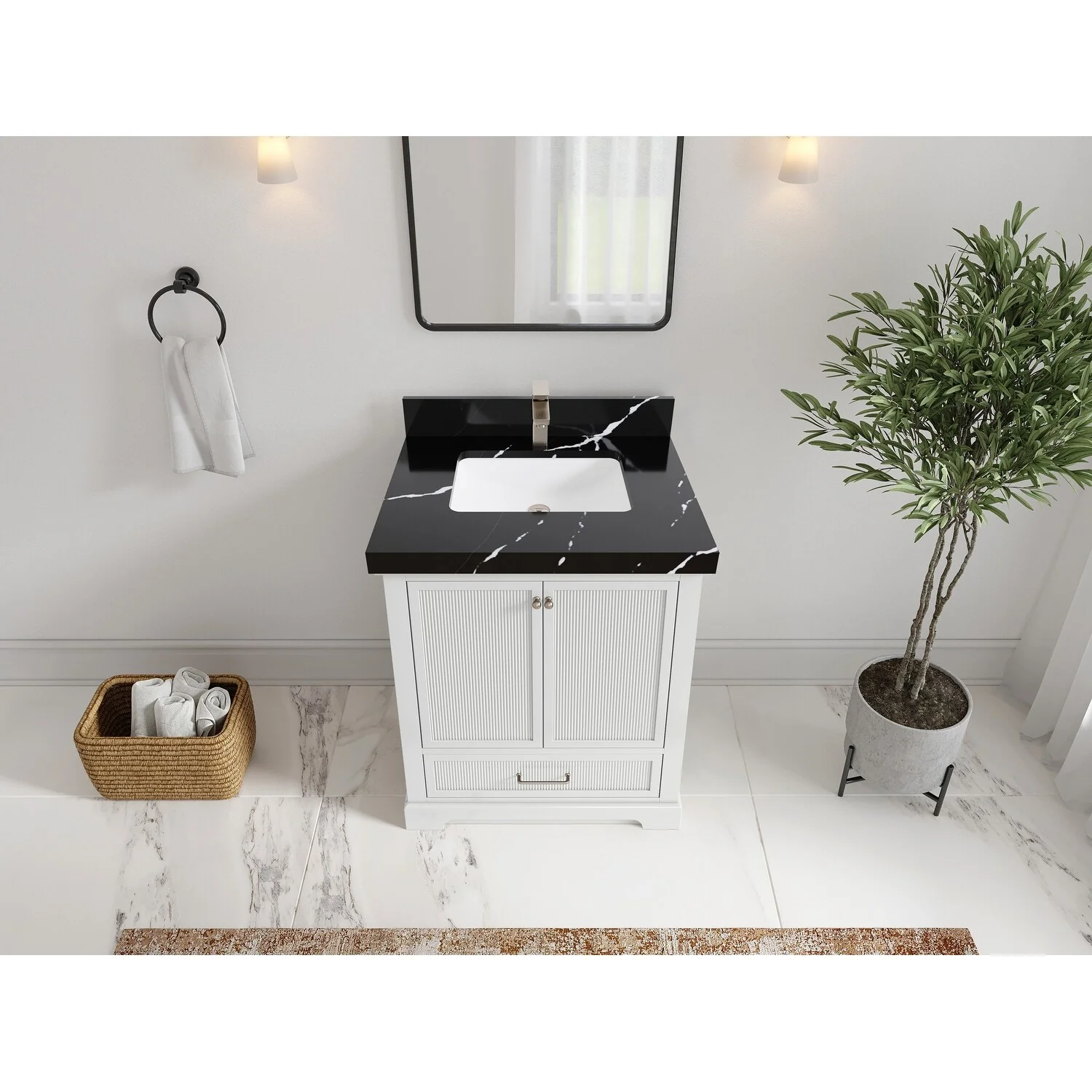 Willow Collections 30 in. W x 22 in. D Alys Single Sink Bathroom Vanity with Countertop