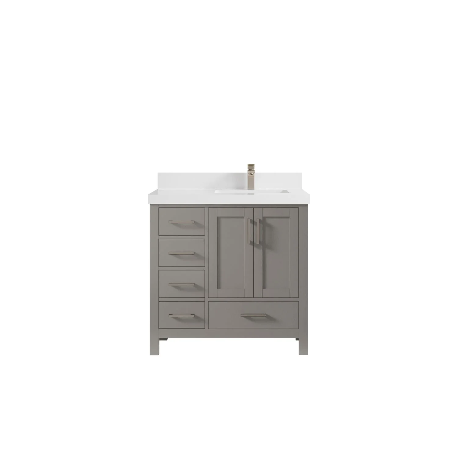 Willow Collections 36 in. W x 22 in. D Malibu Right Offset Sink Bathroom Vanity with Countertop