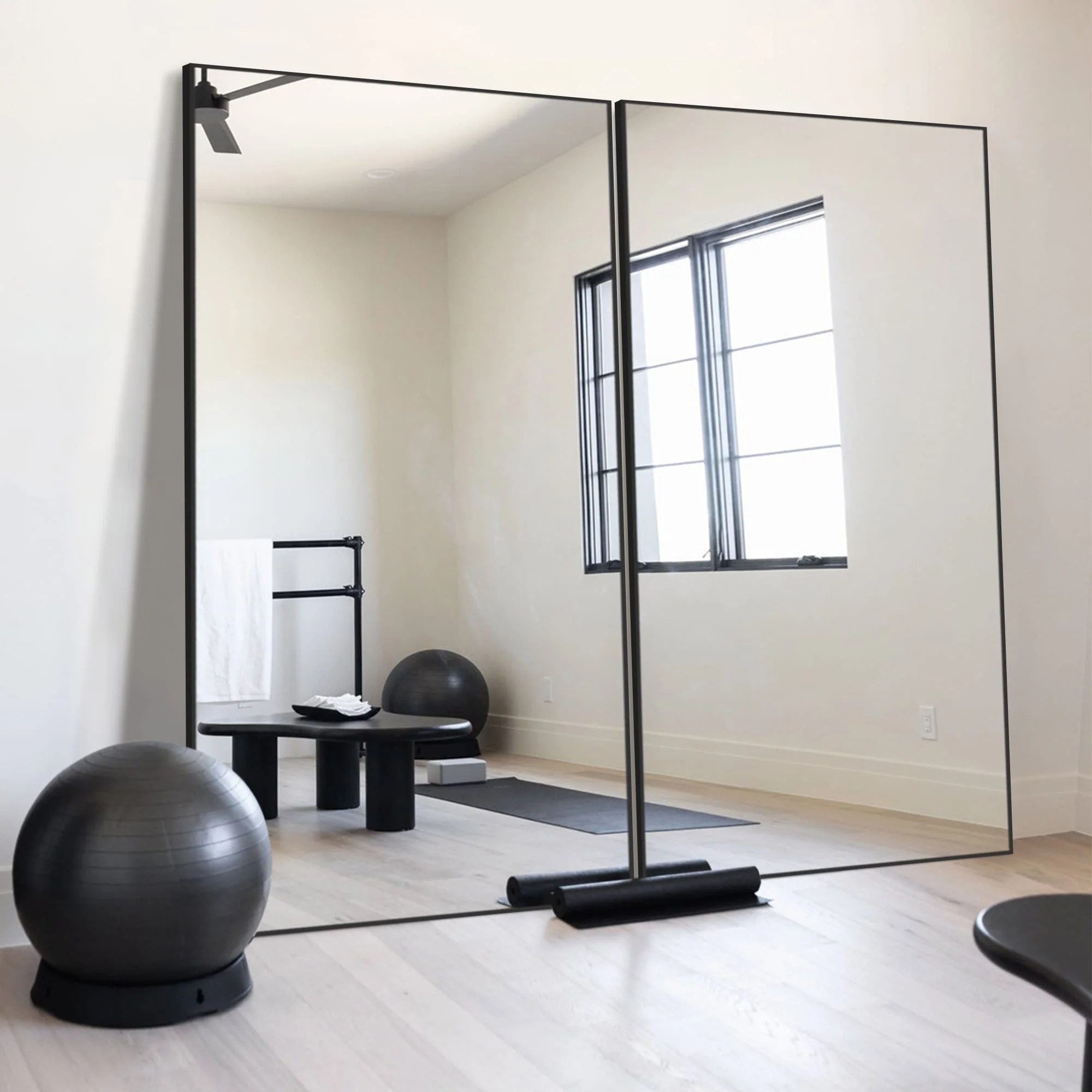 Rectangle Full Length Mirror,Floor Mirror with Stand,Hanging/Leaning
