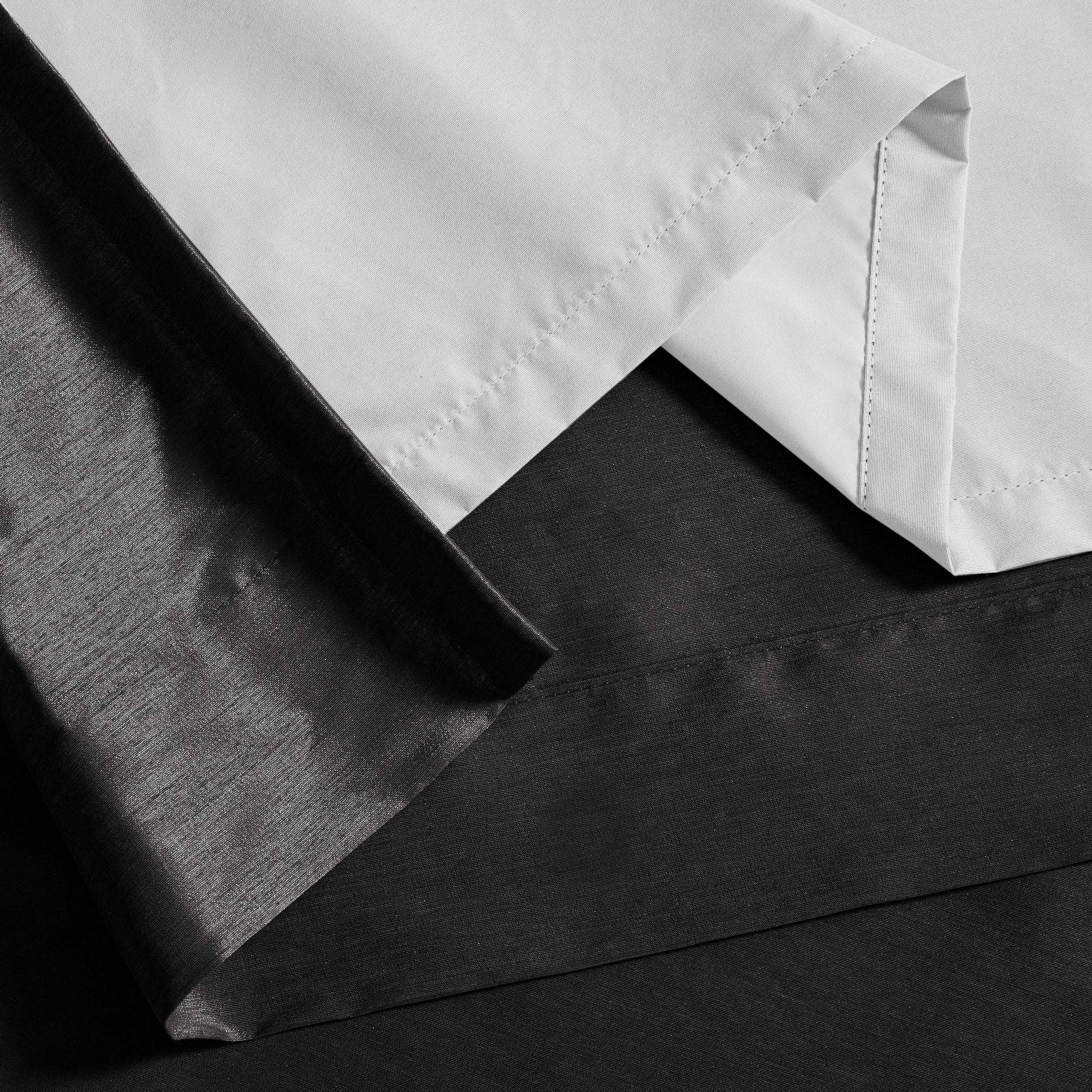 Twist Tab Total Blackout Window Curtain Panel Black 50x95