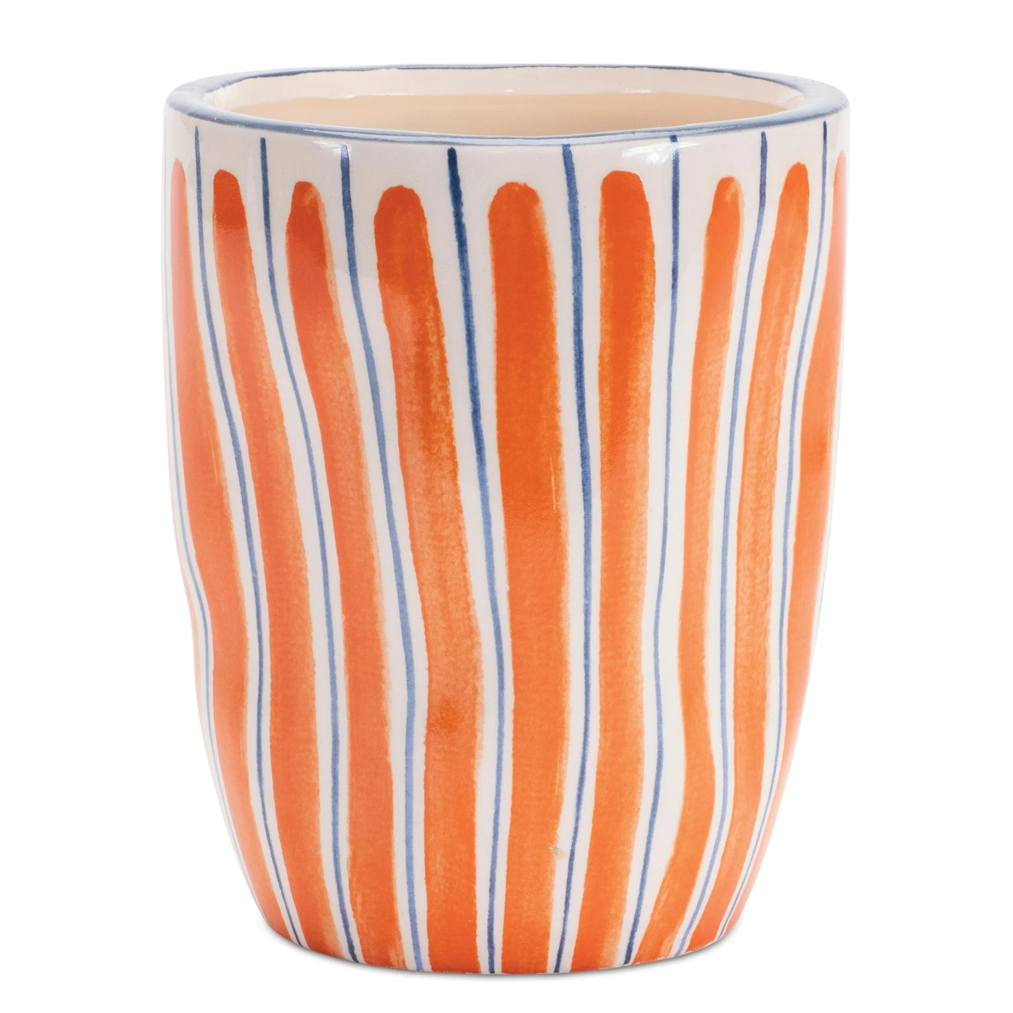Abstract Striped Dolomite Planters - 5