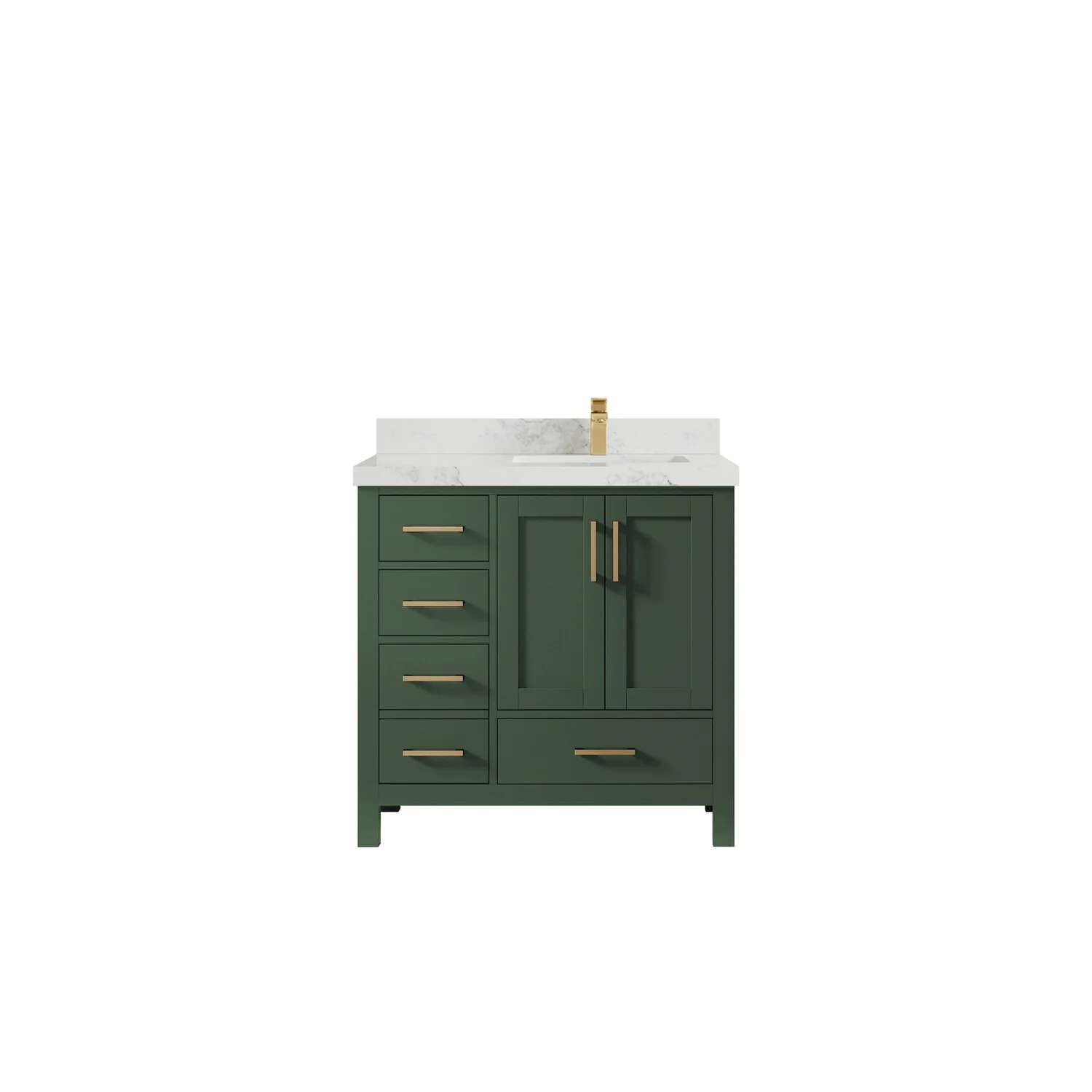 Willow Collections 36 in. W x 22 in. D Malibu Right Offset Sink Bathroom Vanity with Countertop