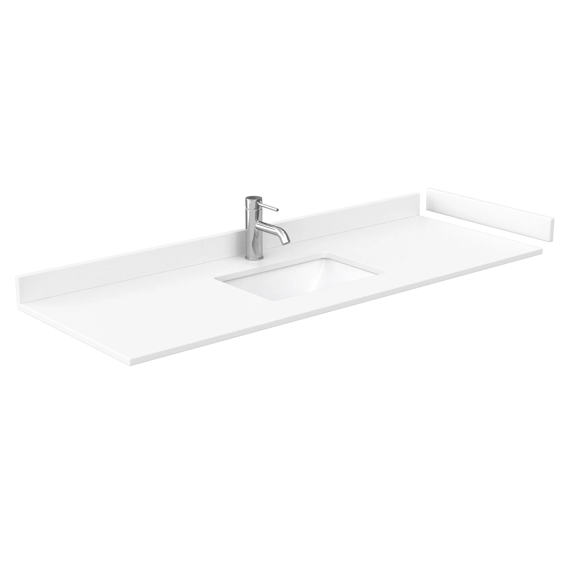 Beckett 60 Inch Single Vanity, Cultured Marble Top
