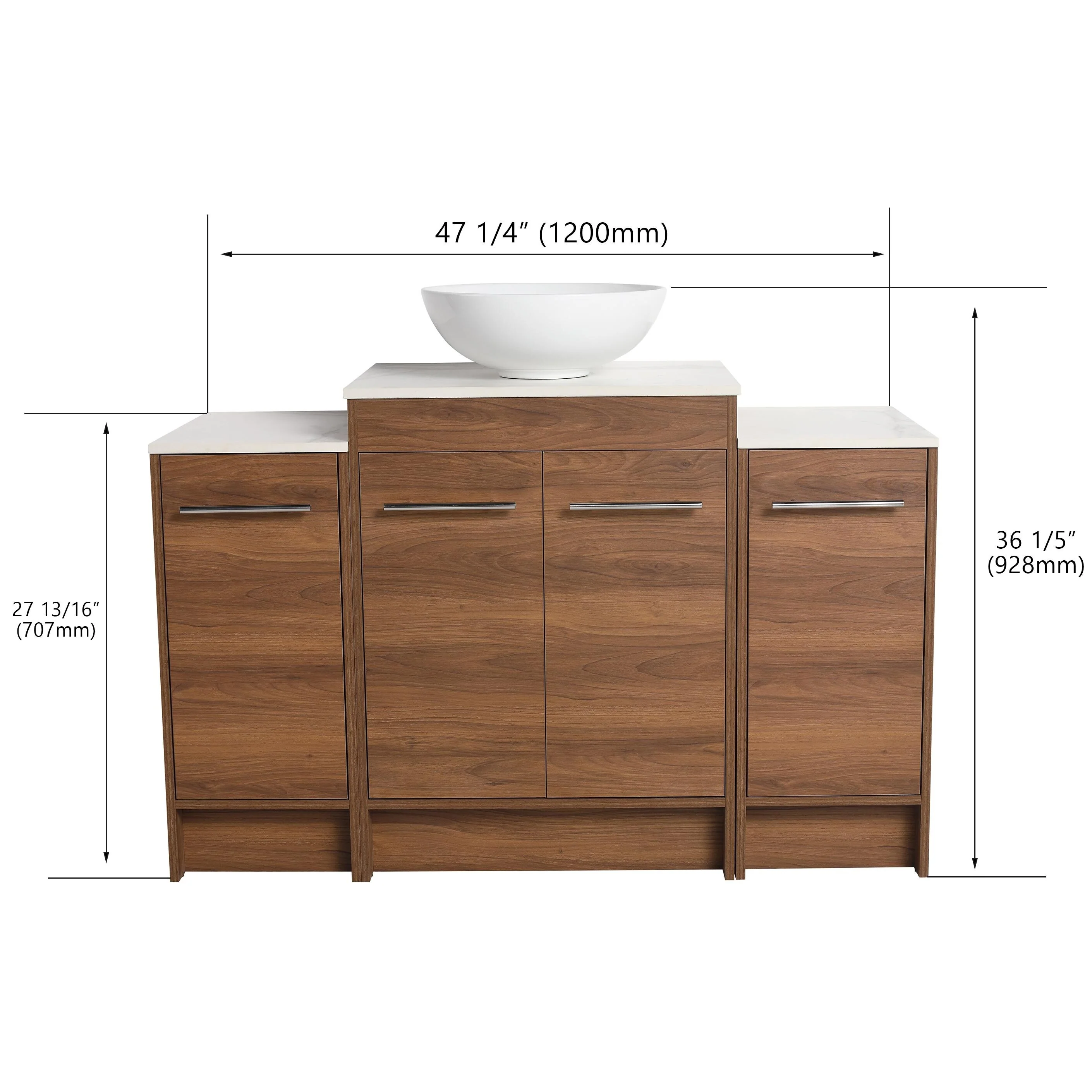 BNK 24/36/48/60 Inch Bathroom Vanity with Sink, Freestanding Bathroom Vanity with Soft Close Doors and Adjustable Shelf