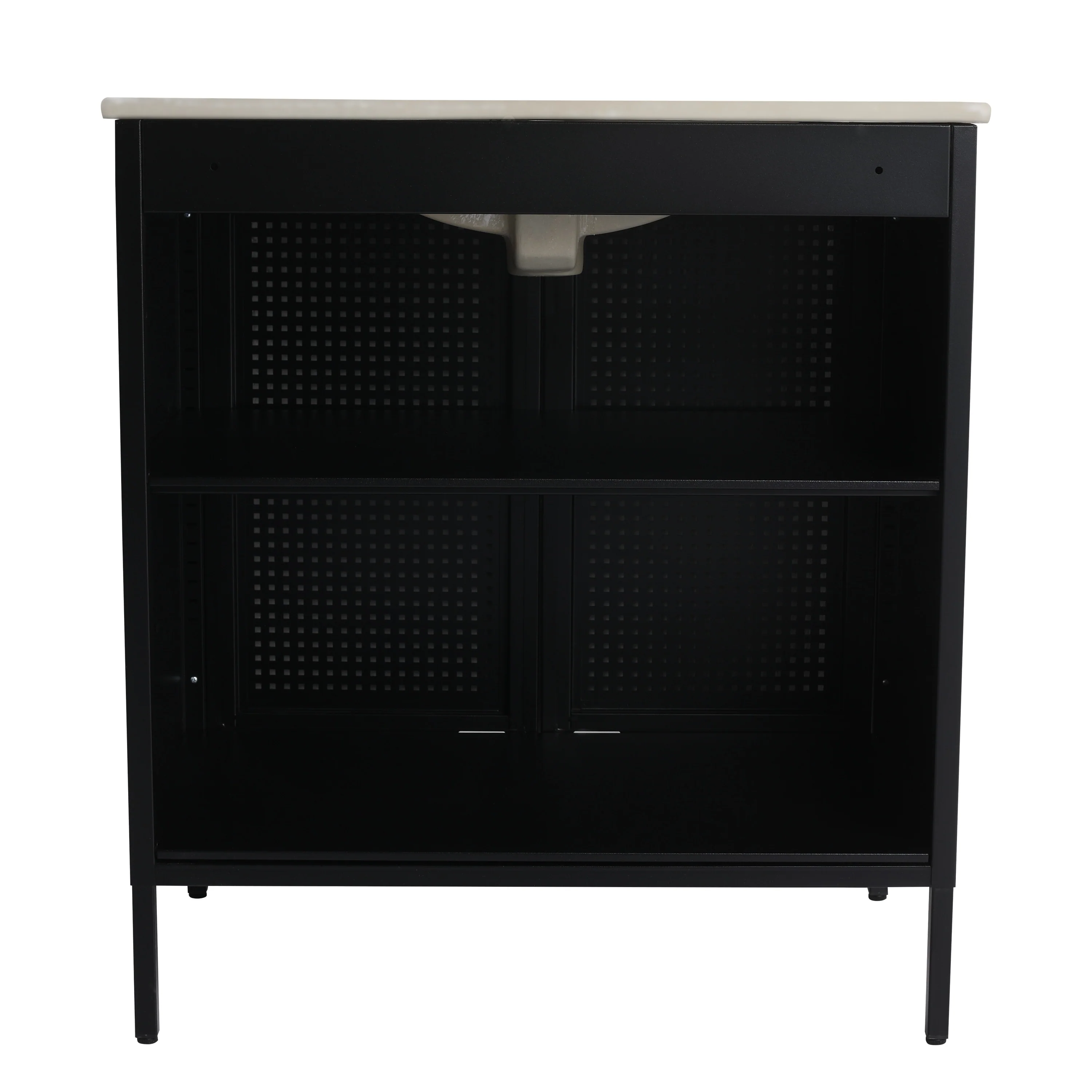 BNK 24/30 inch Freestanding Single Sink Bathroom Vanity with Soft Close Door and 1 adjustable shelf