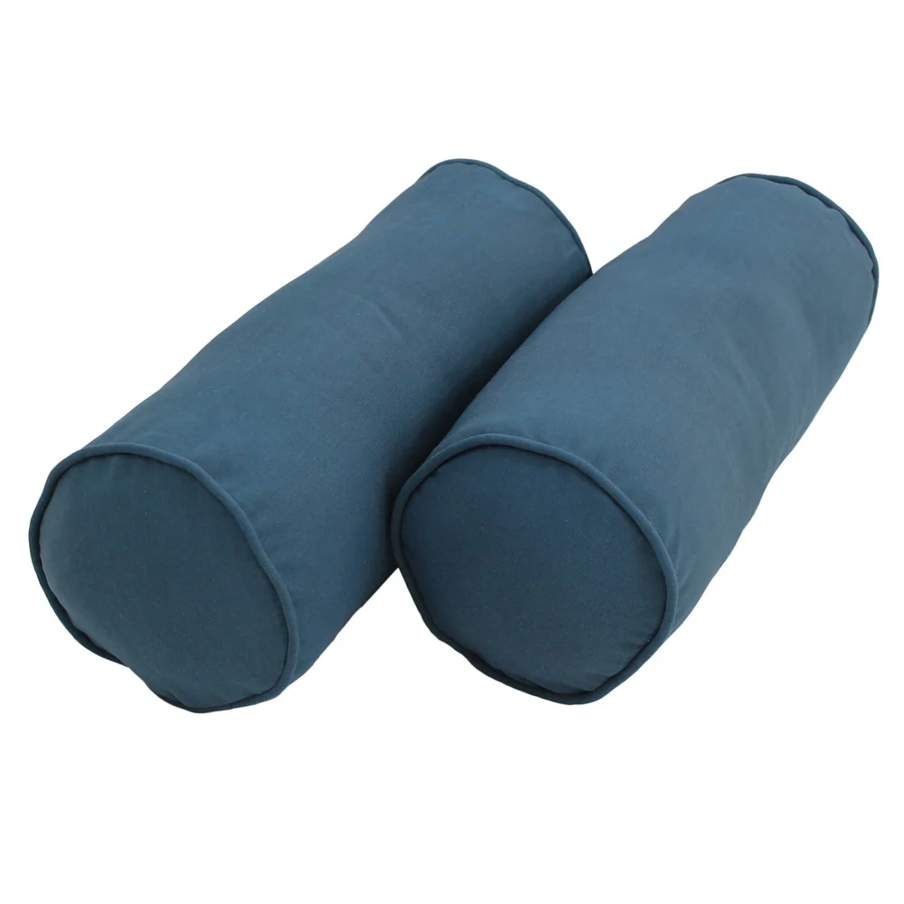 Twill Full-Size 8-10 Inch Thick Futon Cover Set with Two Bolster Pillows - Full