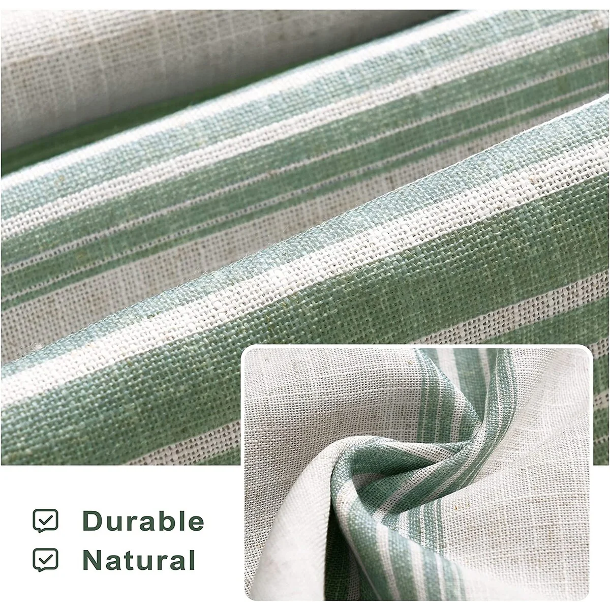 DriftAway Chris Vertical Striped Pattern Blackout Room Darkening Tie Up