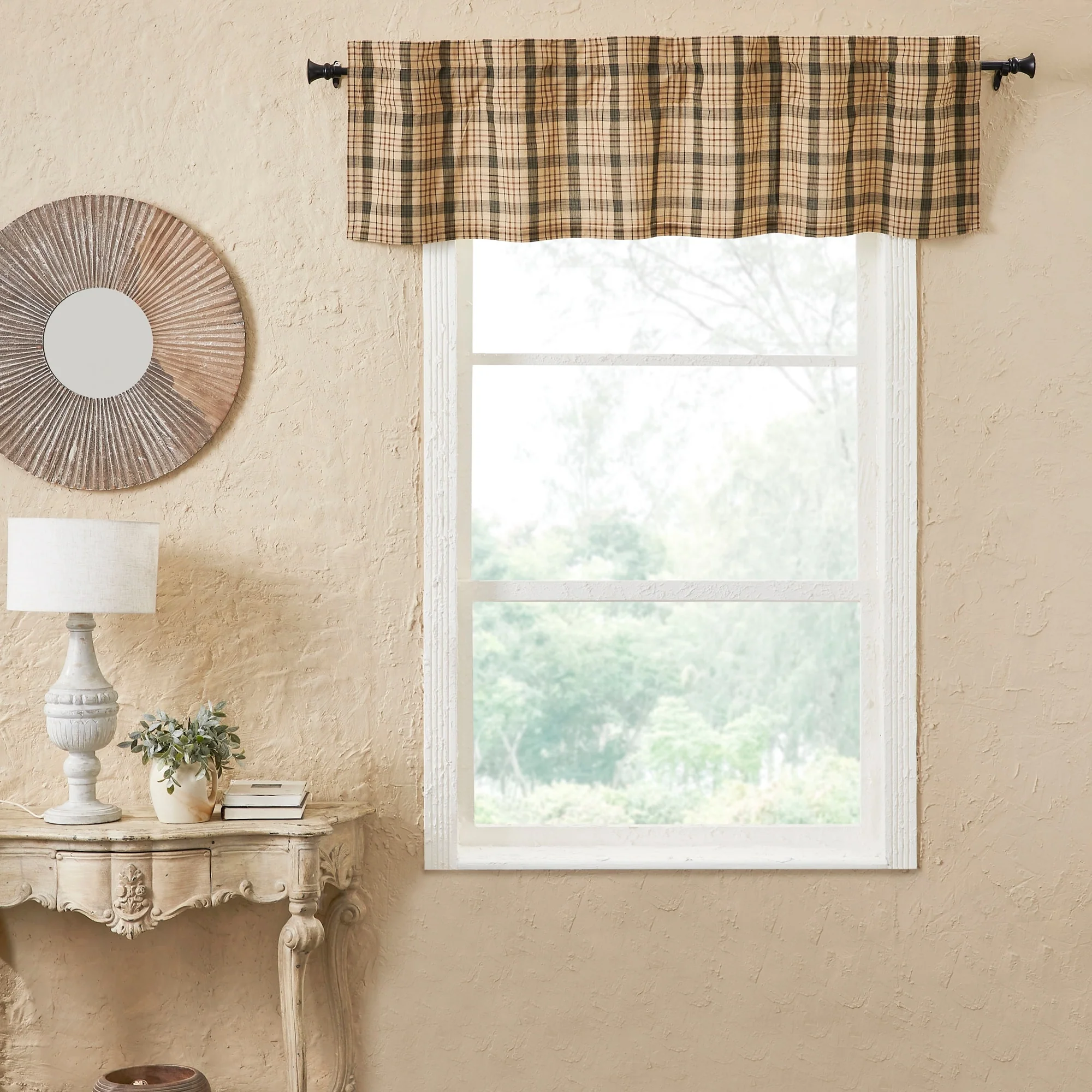 Cider Mill Plaid Valance 16x60 - M