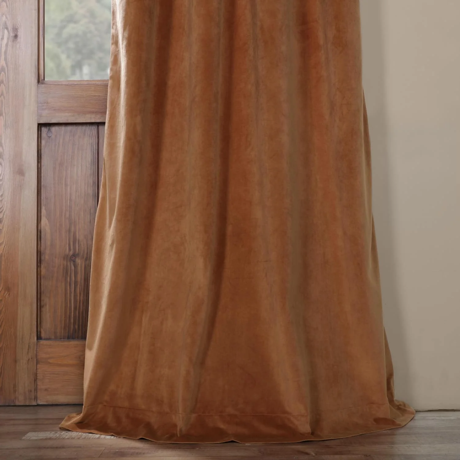 Exclusive Fabrics Signature Blackout Velvet Grommet Curtain (1 Panel)