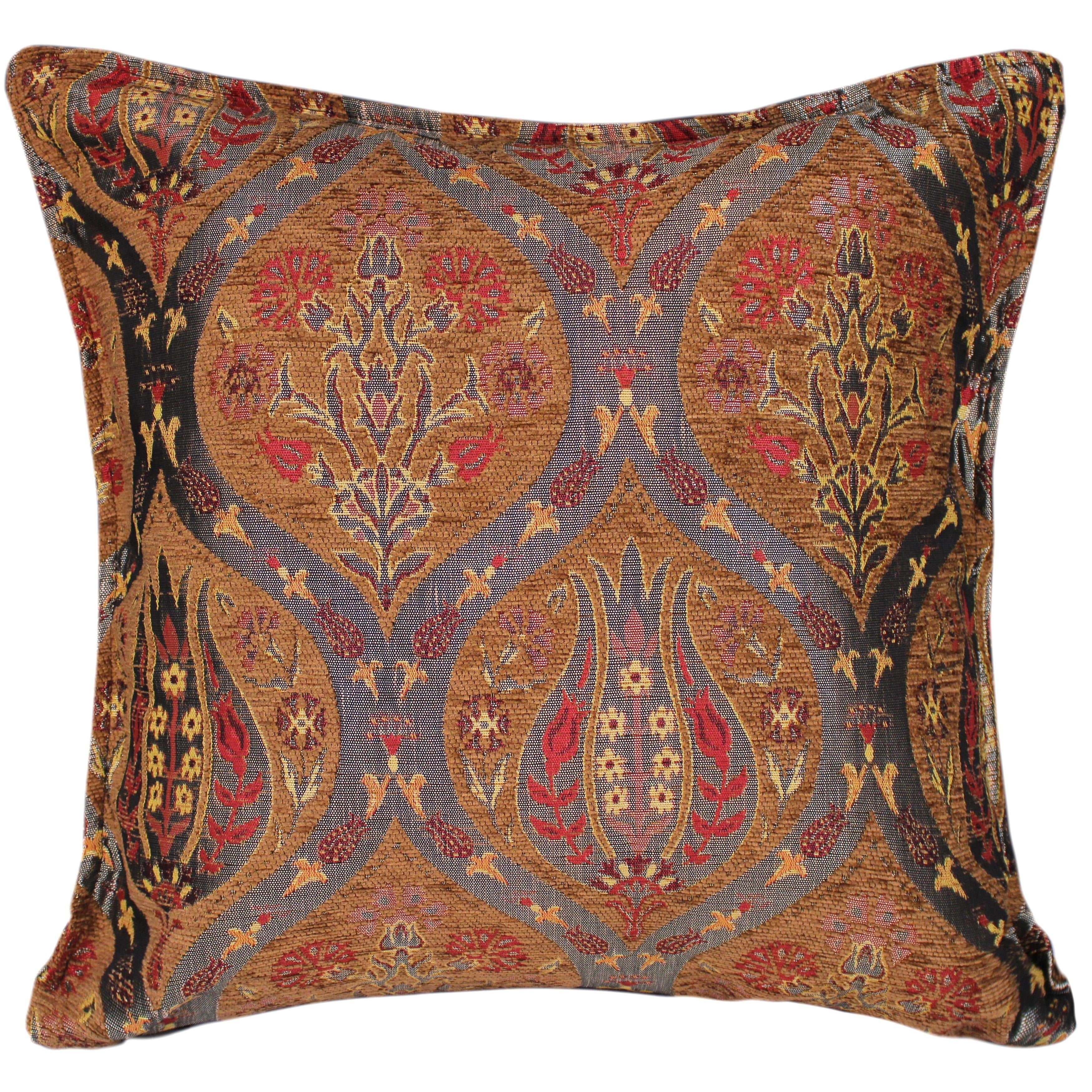 Boho Chic Peony Turkish Throw Pillow