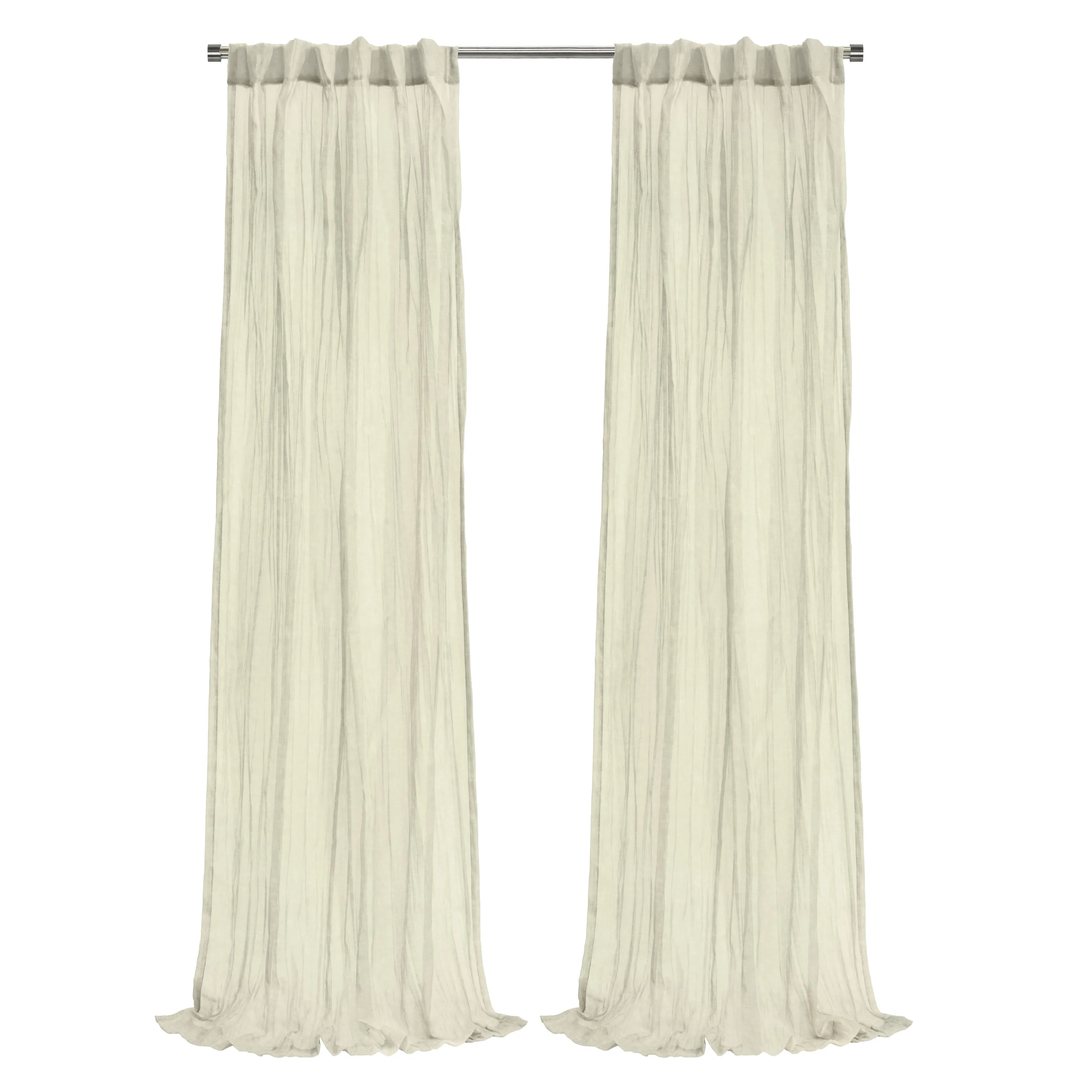 Paloma Sheer Dual Header Curtain Panel