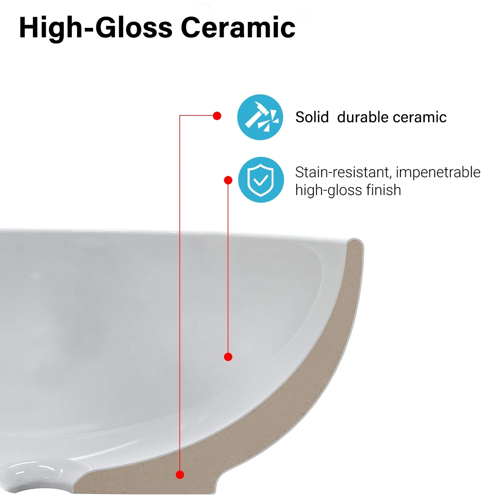 Enchantlace 73 Inch Engineered Marble Vanity Top with Double Sink