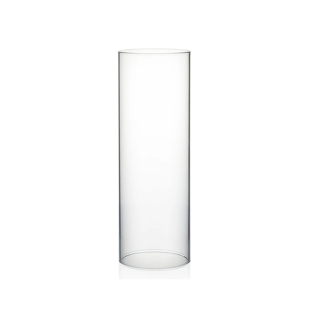 Clear Glass Cylinder Hurricane Chimney Tube, Candle Cover - 1 Piece