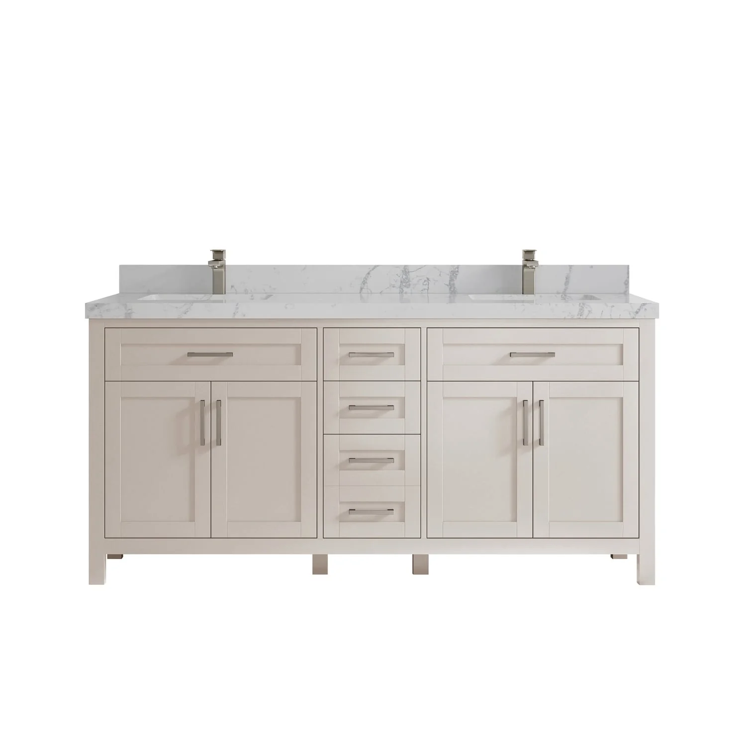 Willow Collections 72 in. W x 22 in. D Cambridge Double Sink Bathroom Vanity with Countertop