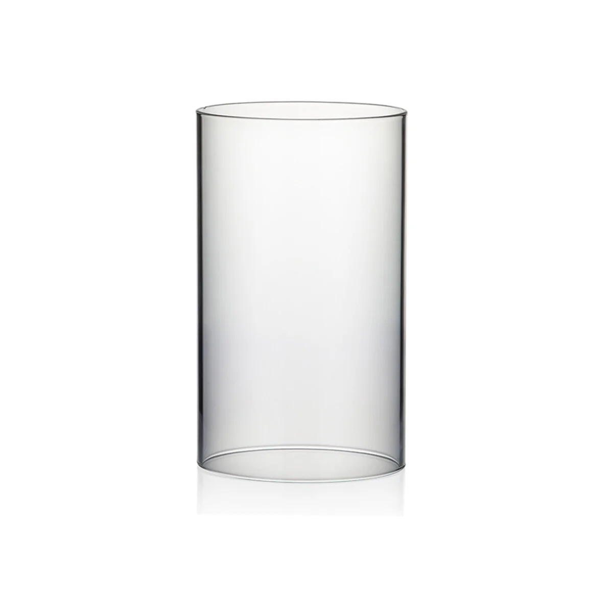 Clear Glass Cylinder Hurricane Chimney Tube, Candle Cover - 1 Piece