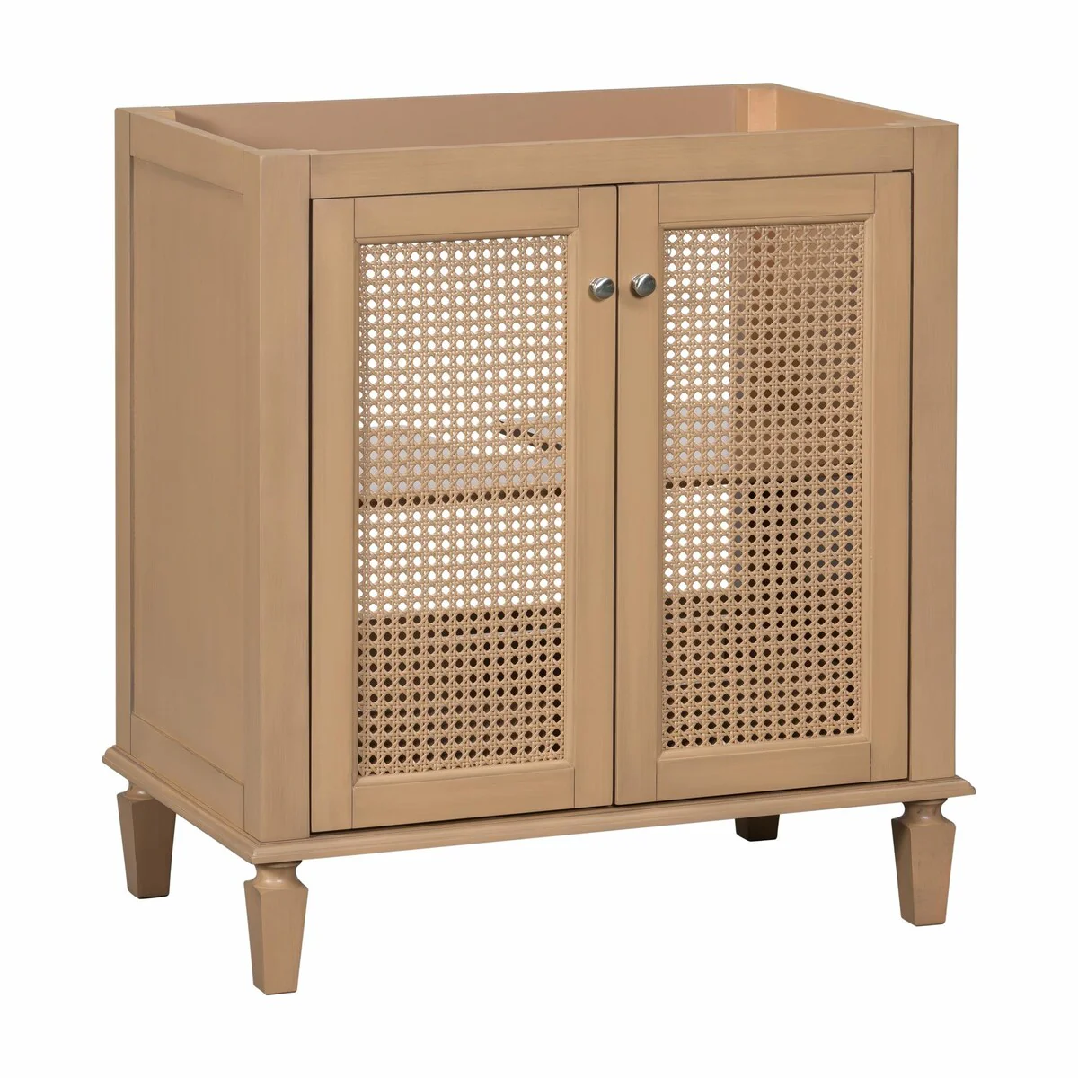 30-Inch Freestanding Bathroom Vanity Set with Resin Sink - Hidden Drawer and Storage Cabinet