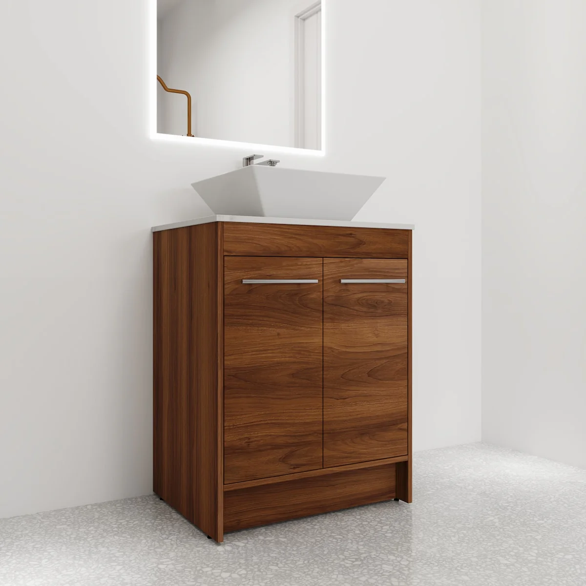 Bathroom Vanity With Sink In 24/36/48/60 Inch, Freestanding Bathroom Vanity With Soft Close Door