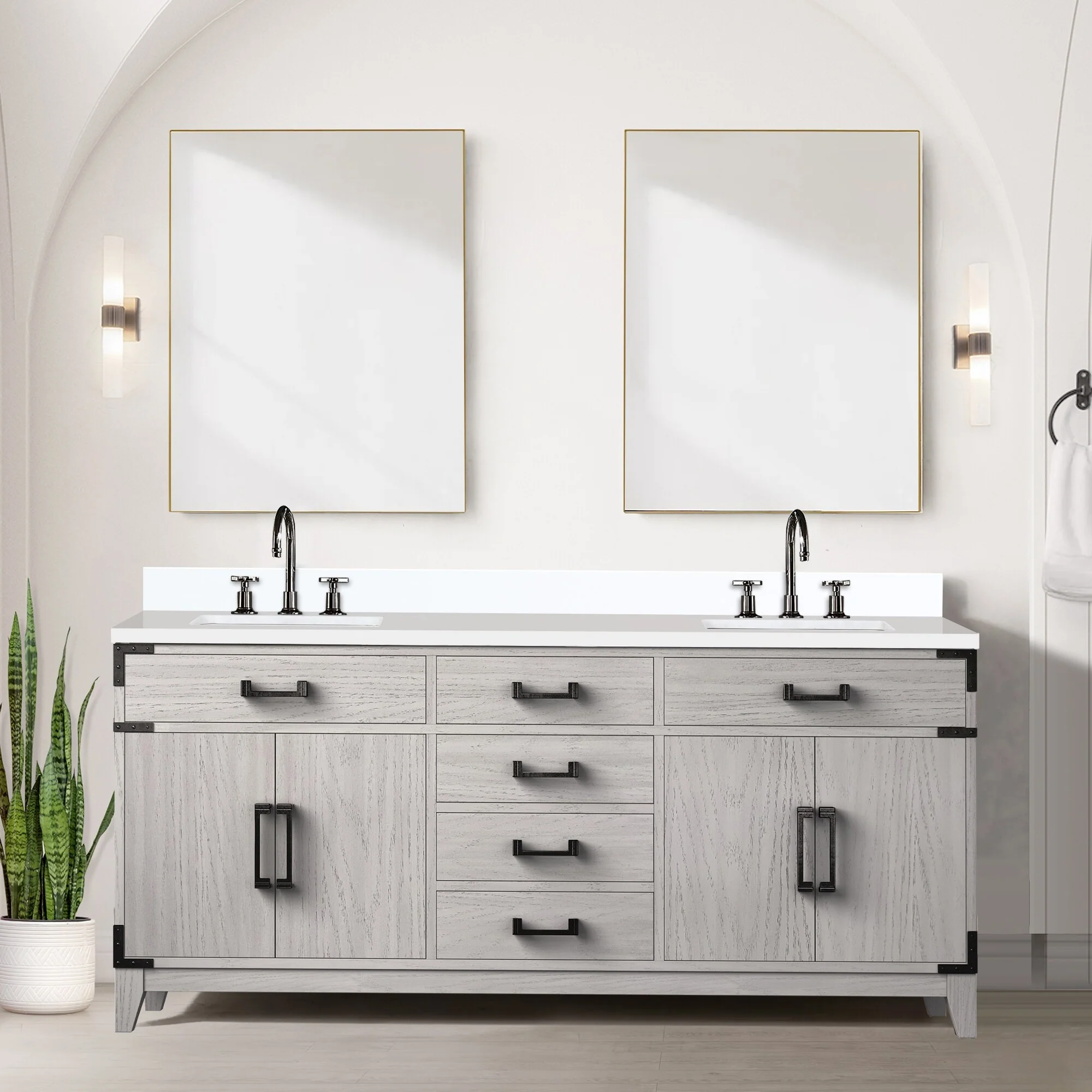 Laurel Bath Vanity Quartz Top, Sink and Faucet
