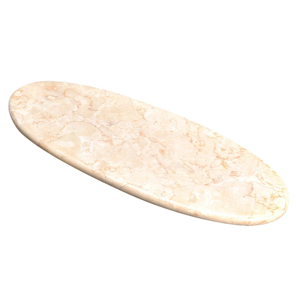 Creative Home Champagne Marble Oval Serving Board - 20