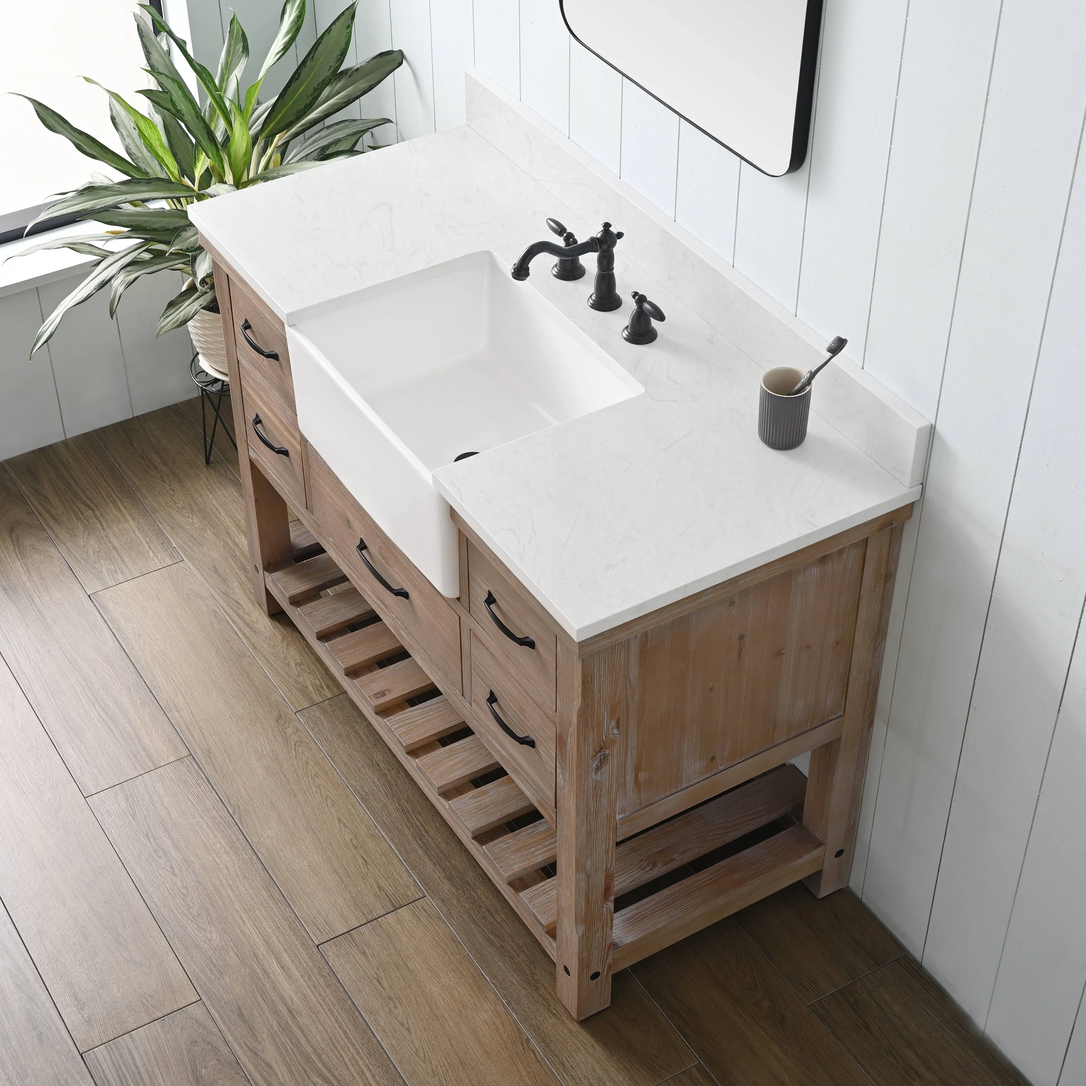 Sudio Design Bathroom Vanity Wesley Weathered Collection.