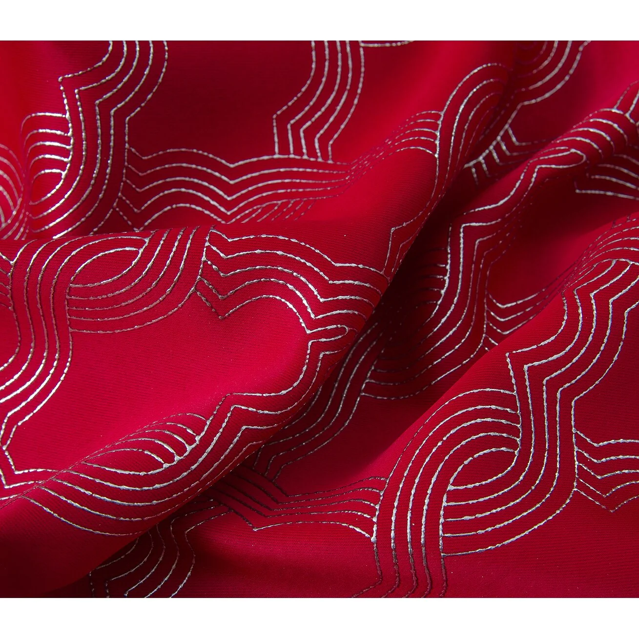 Jansen Geometric Blackout Window Curtain Panel 90 inches