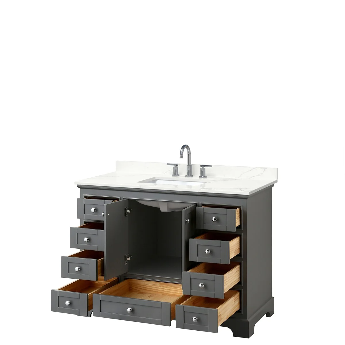 Deborah 48-inch Single Vanity, Quartz Top