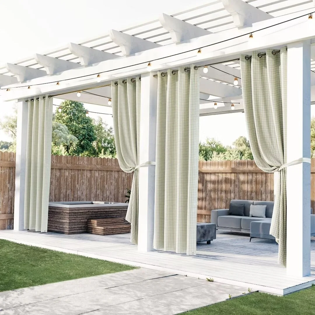 Wonderland Checkerboard Outdoor UV Protected Privacy Panel