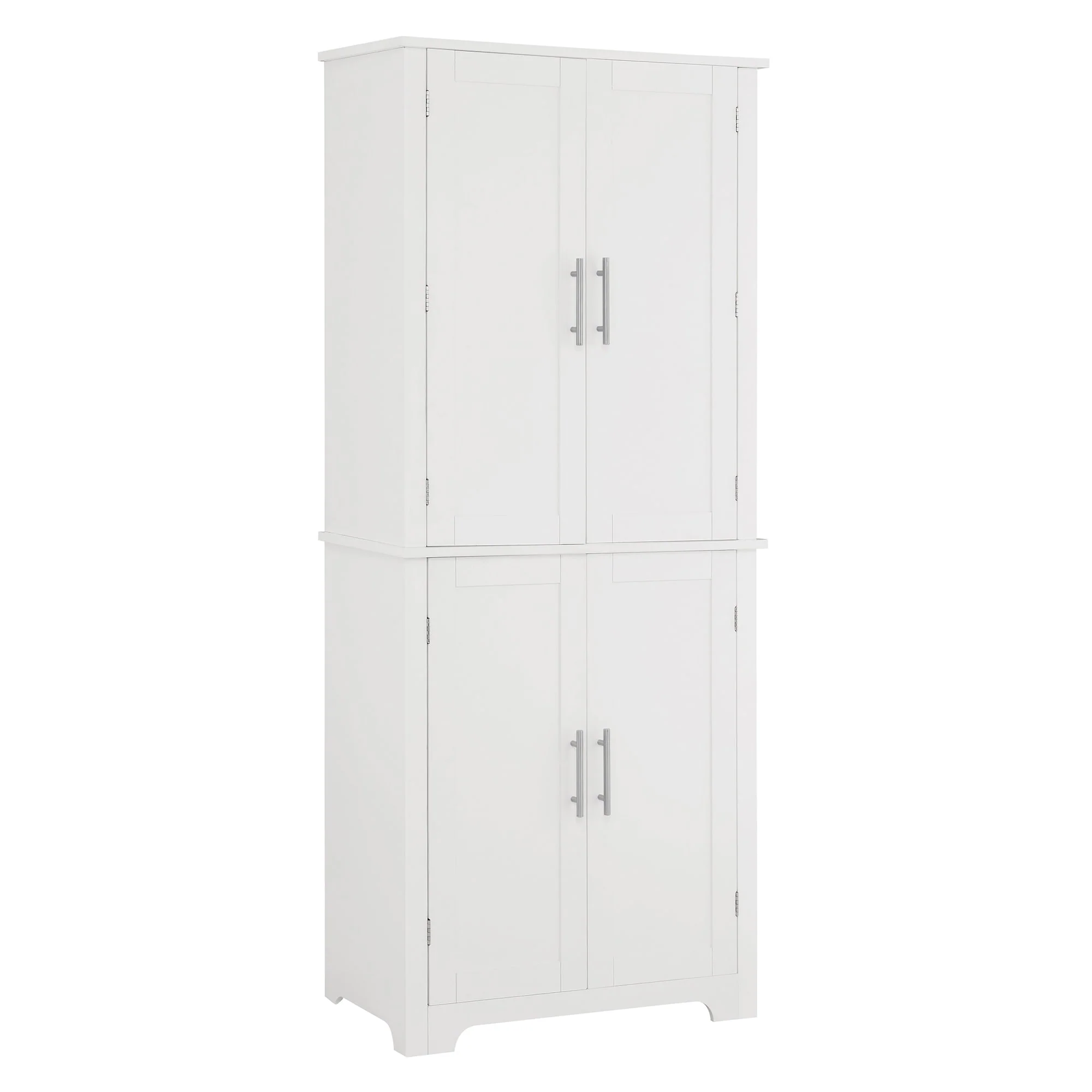 Bathroom storage cabinets with open shelves