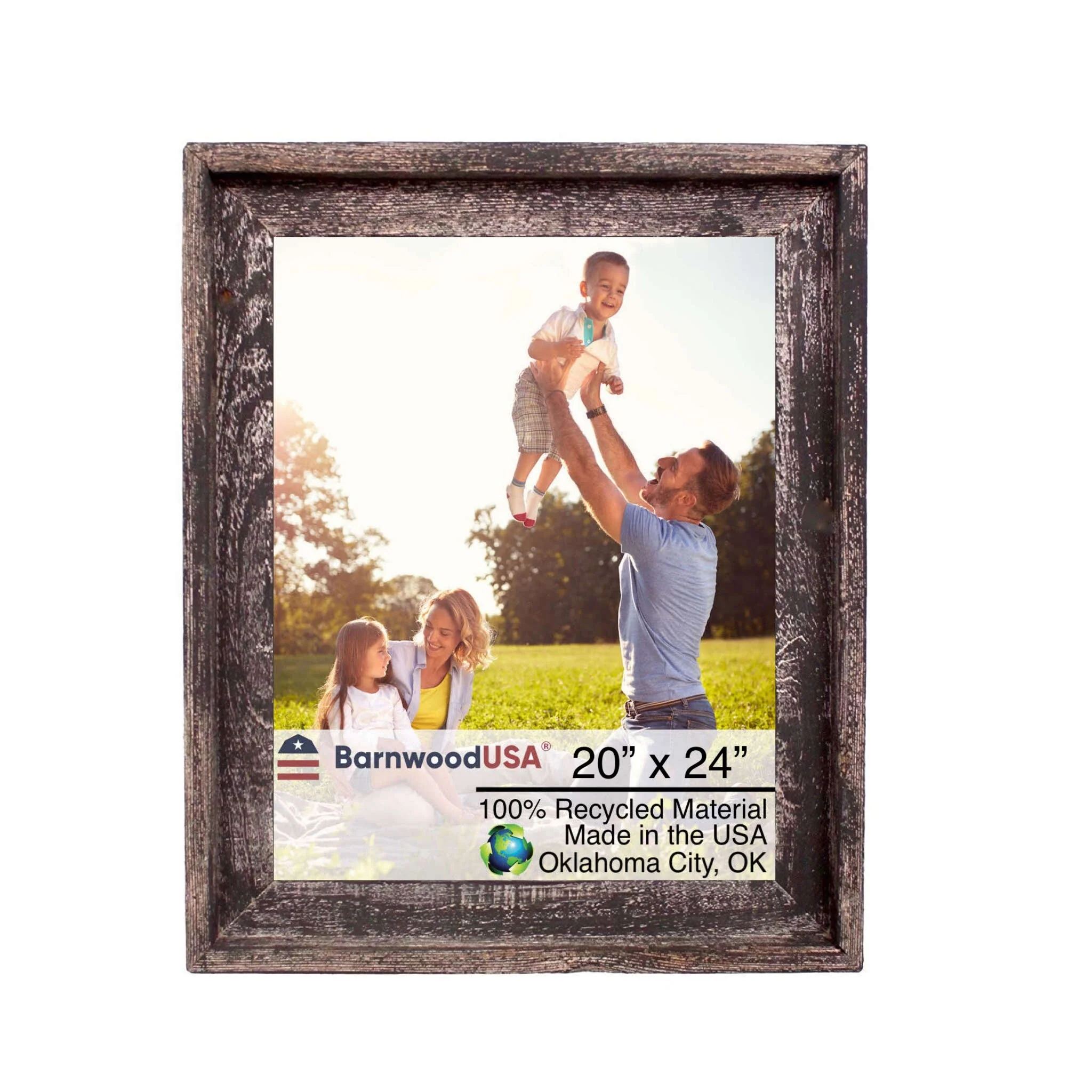 BarnwoodUSA Rustic Farmhouse Signature Wood Picture Frame