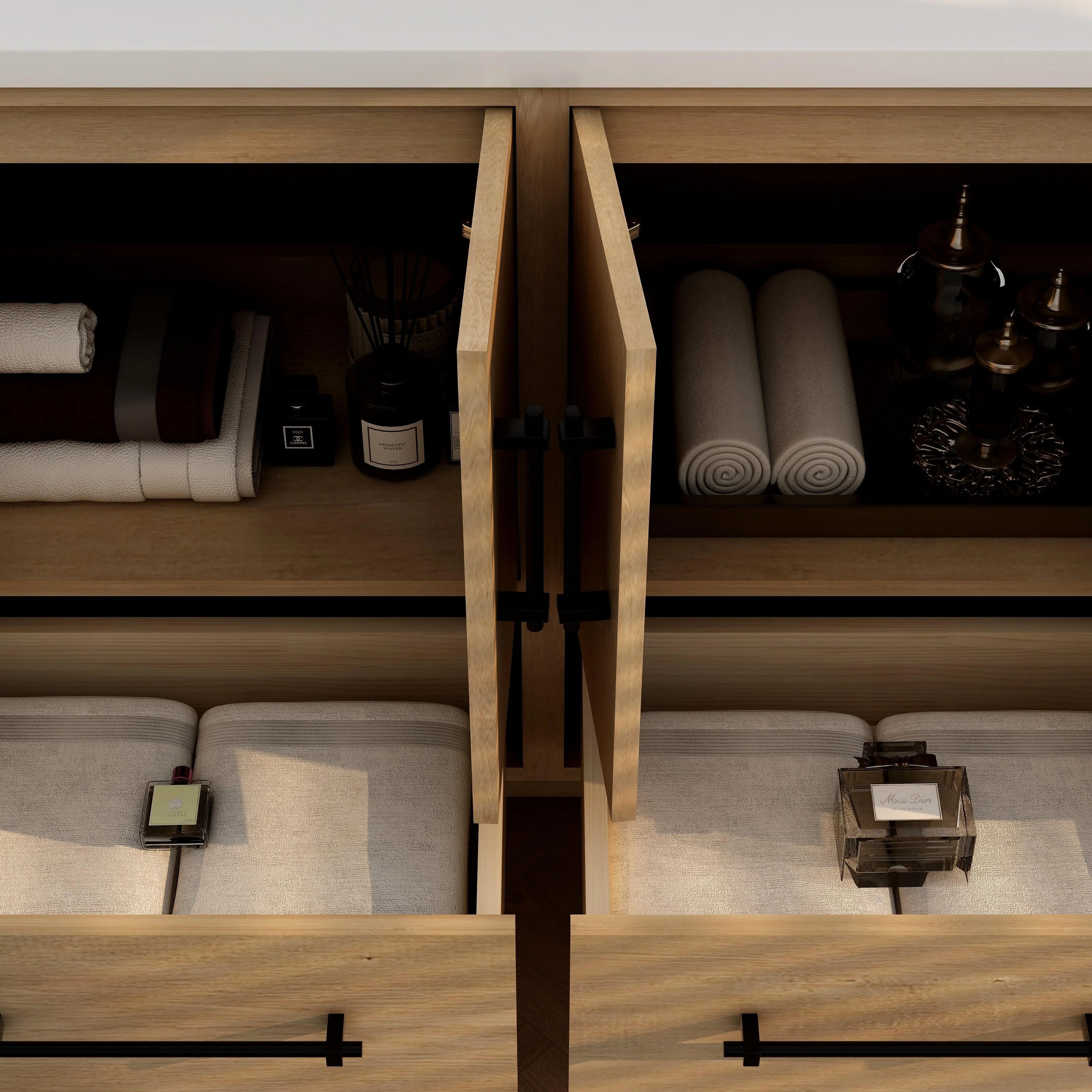 Victoria 72'' Freestanding Vanity with Double Reinforced Acrylic Sink - 71.5