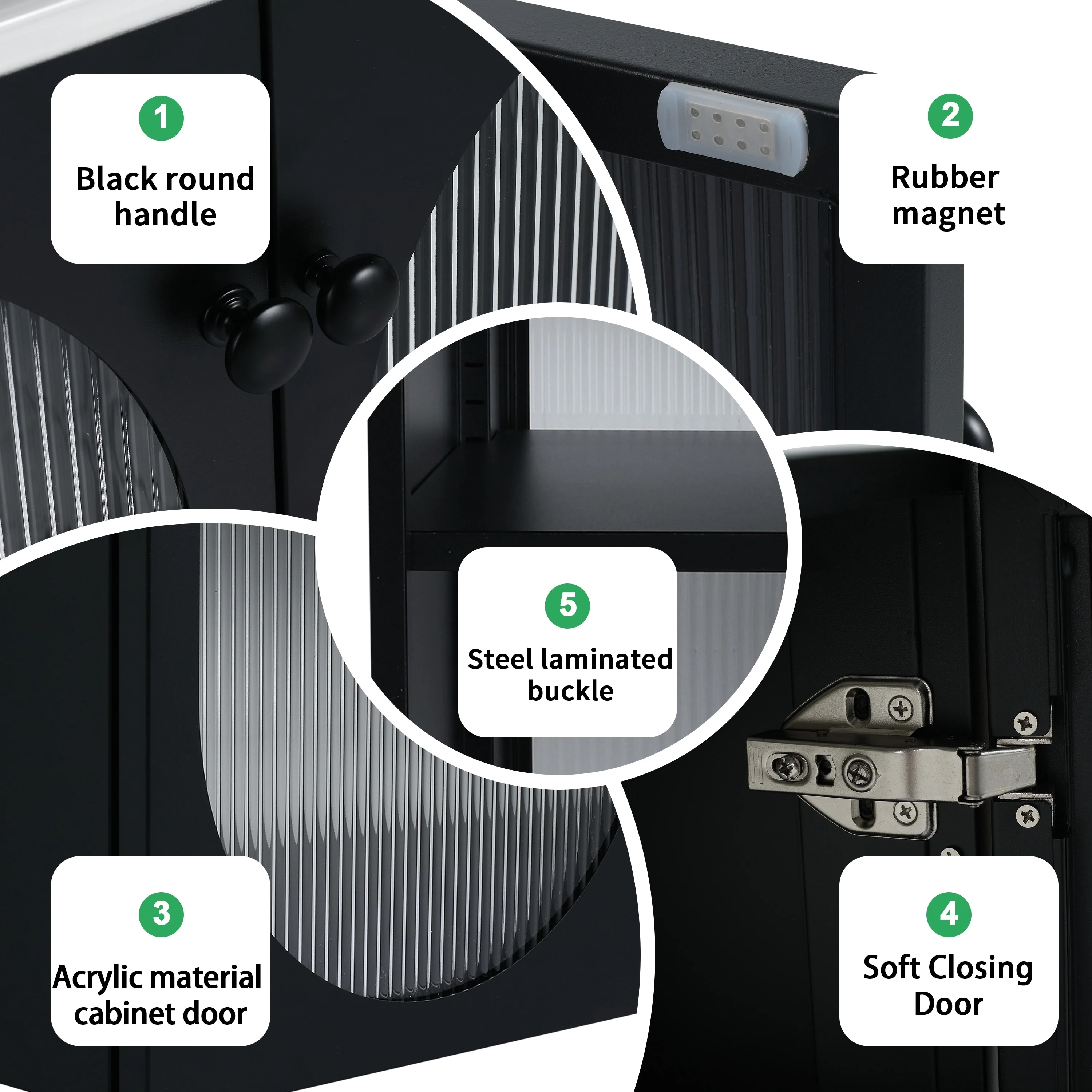 BNK 24/30 inch Freestanding Single Sink Bathroom Vanity with Soft Close Door and 1 adjustable shelf