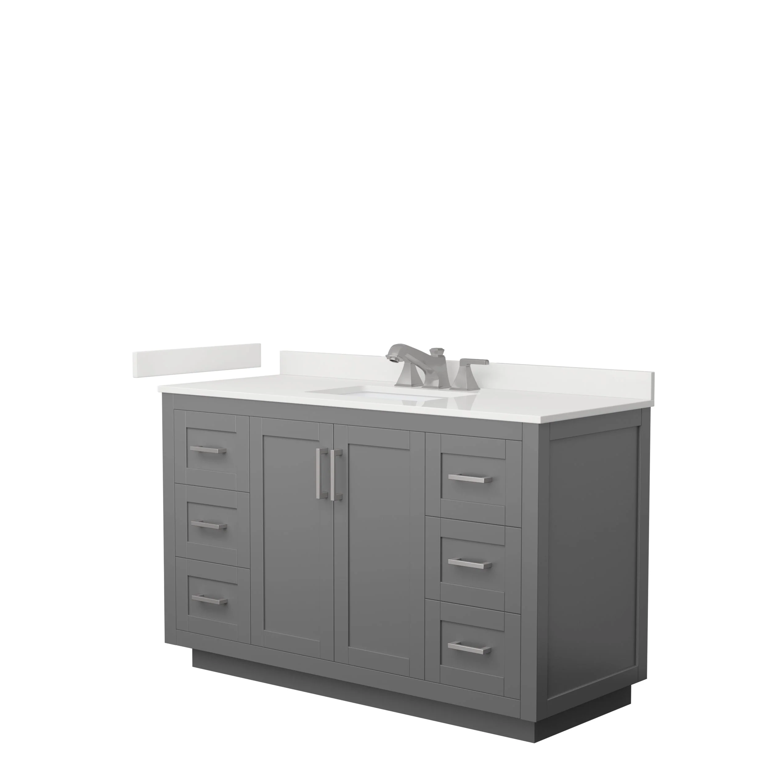 Miranda 54-inch Single Vanity, Quartz Top