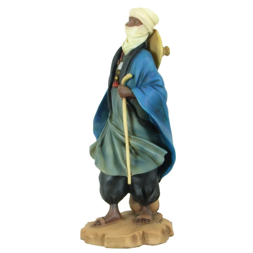 Handmade Tuareg Shepherd Polyresin Figurine (China)