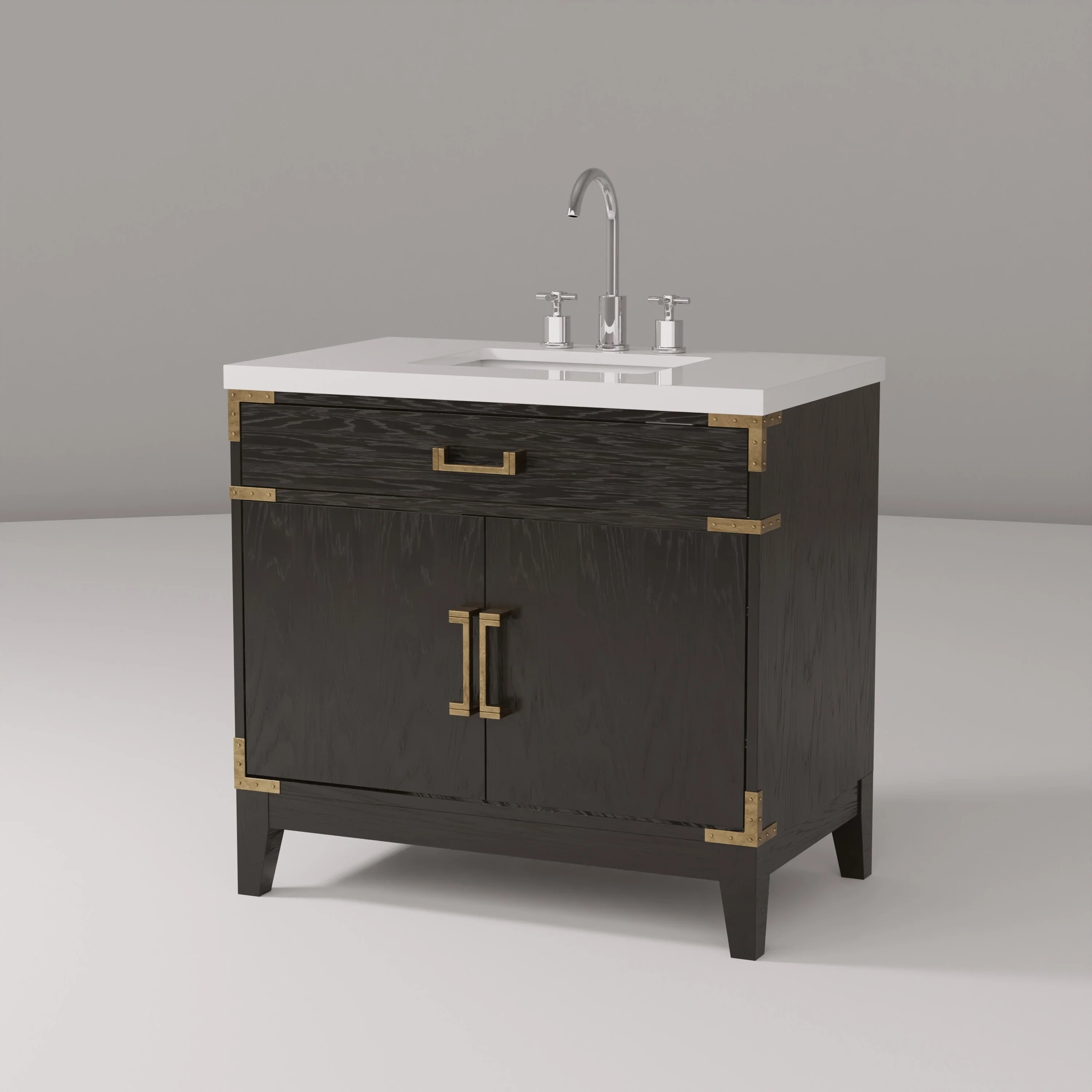 Laurel Bath Vanity Quartz Top, Sink and Faucet