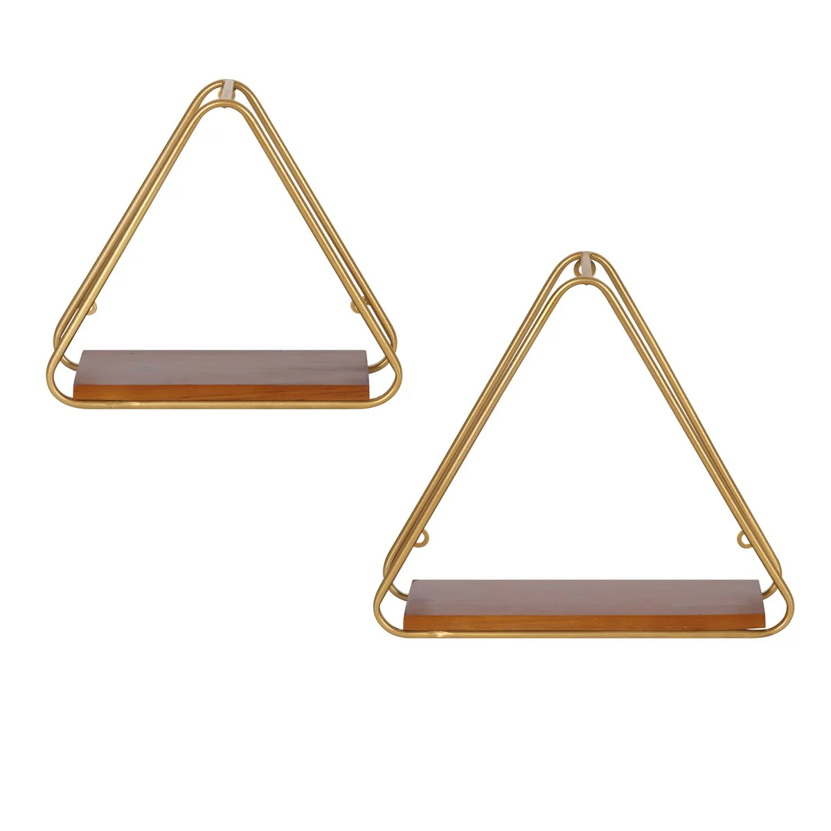 Kate and Laurel Tilde Triangle Accent Shelf Set - 2 Piece