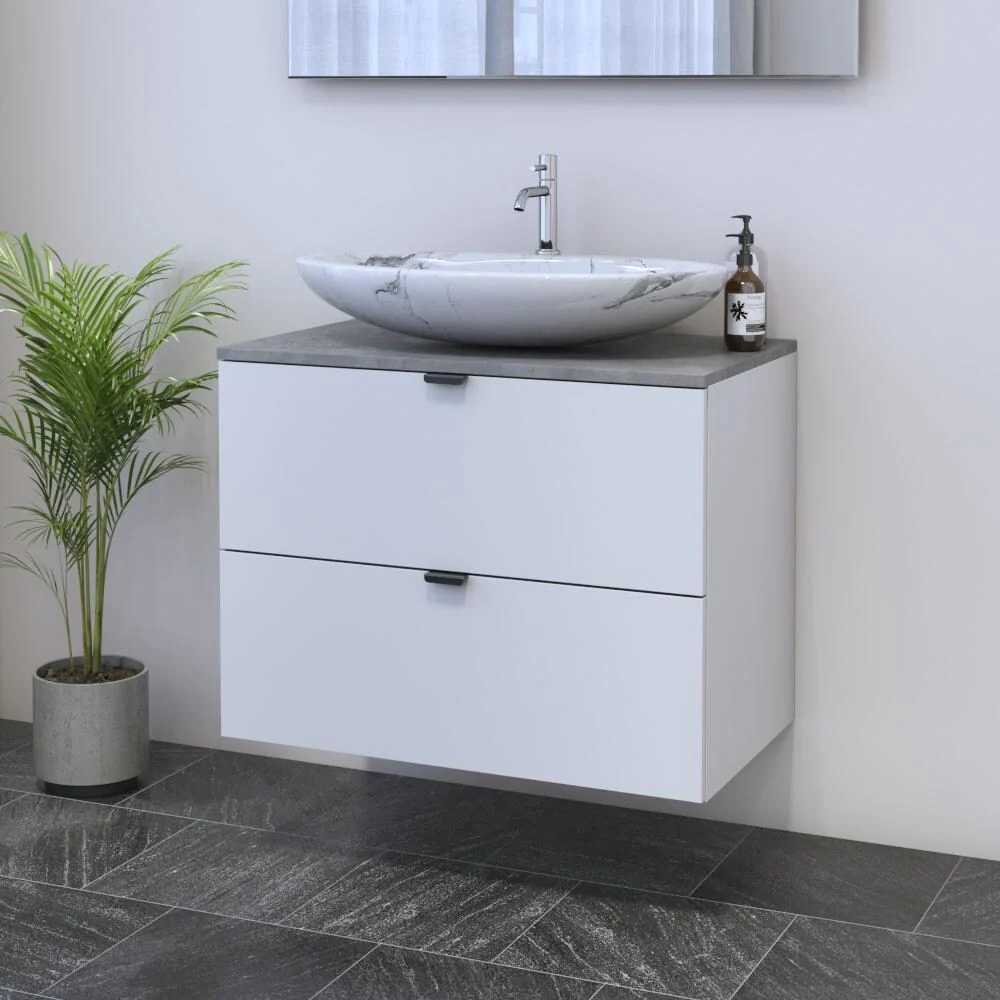 Ines 2S 80 Floating Bathroom Vanity (32