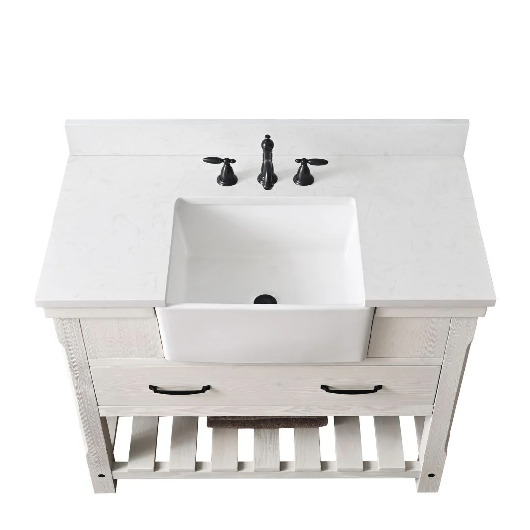 Sudio Design Bathroom Vanity Wesley Weathered Collection.