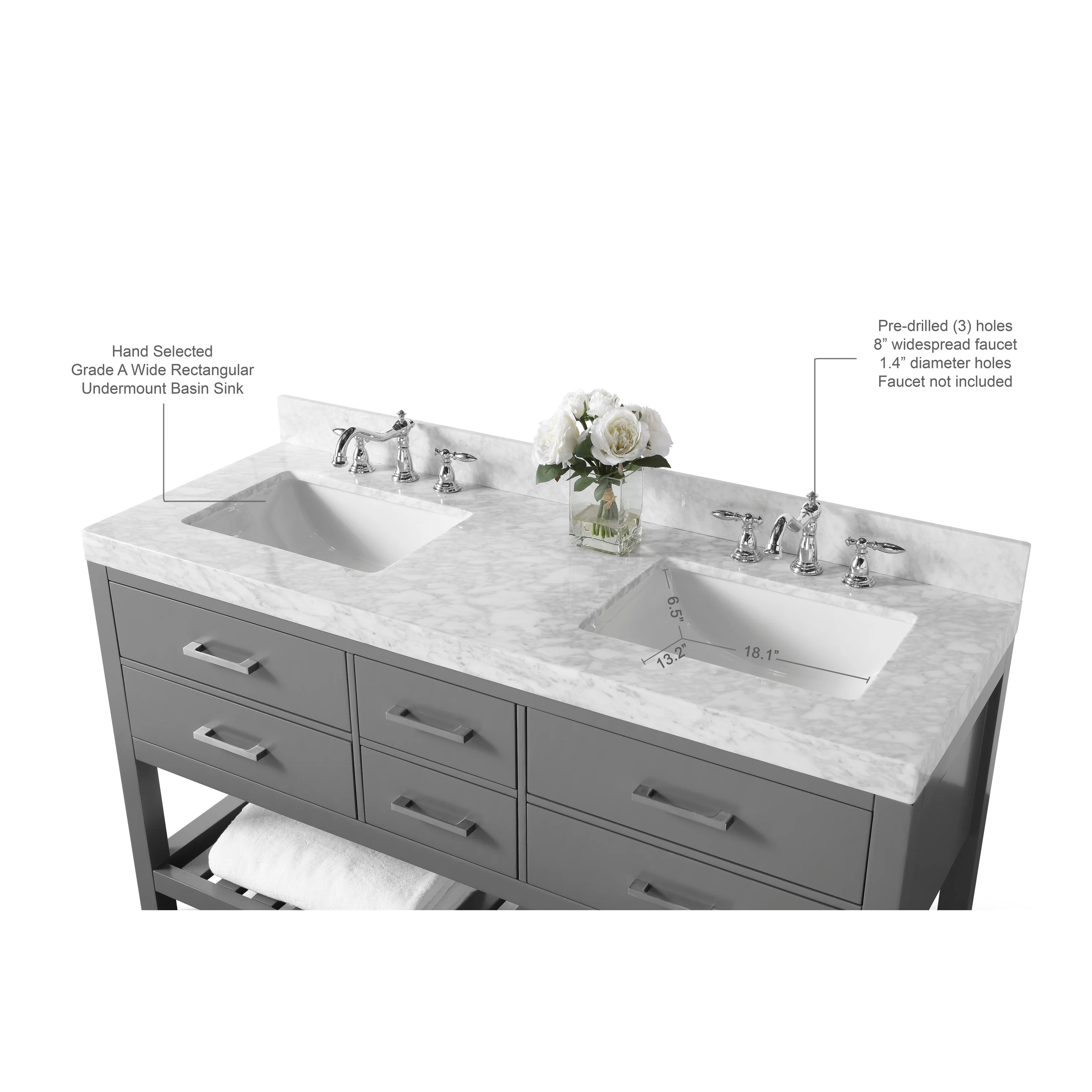 Ancerre Designs Elizabeth Bathroom Vanity Set