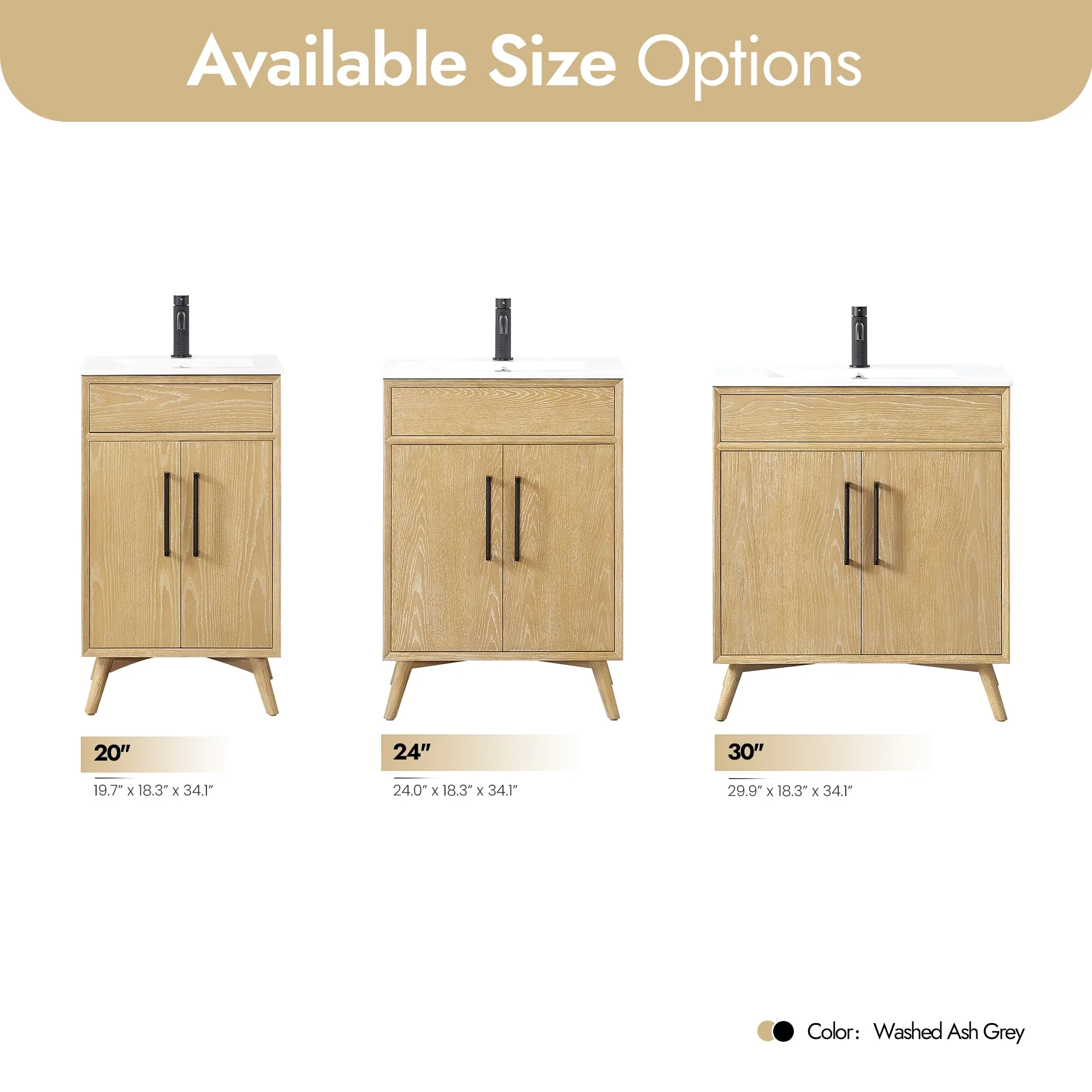 Delhi Bath Vanity with White Ceramic Basin Top without Mirror