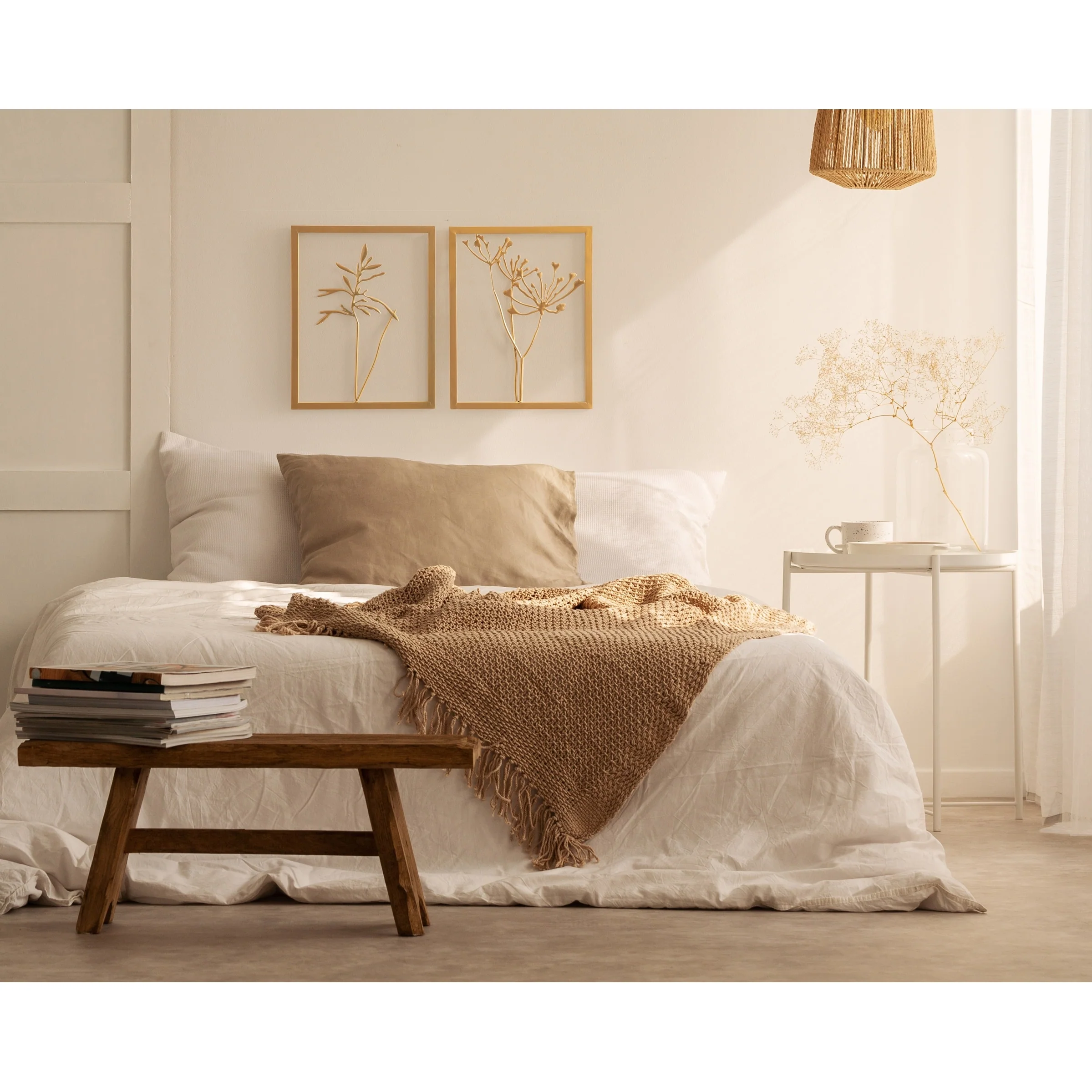 Kate and Laurel Malak Metal Framed Wall Art Set