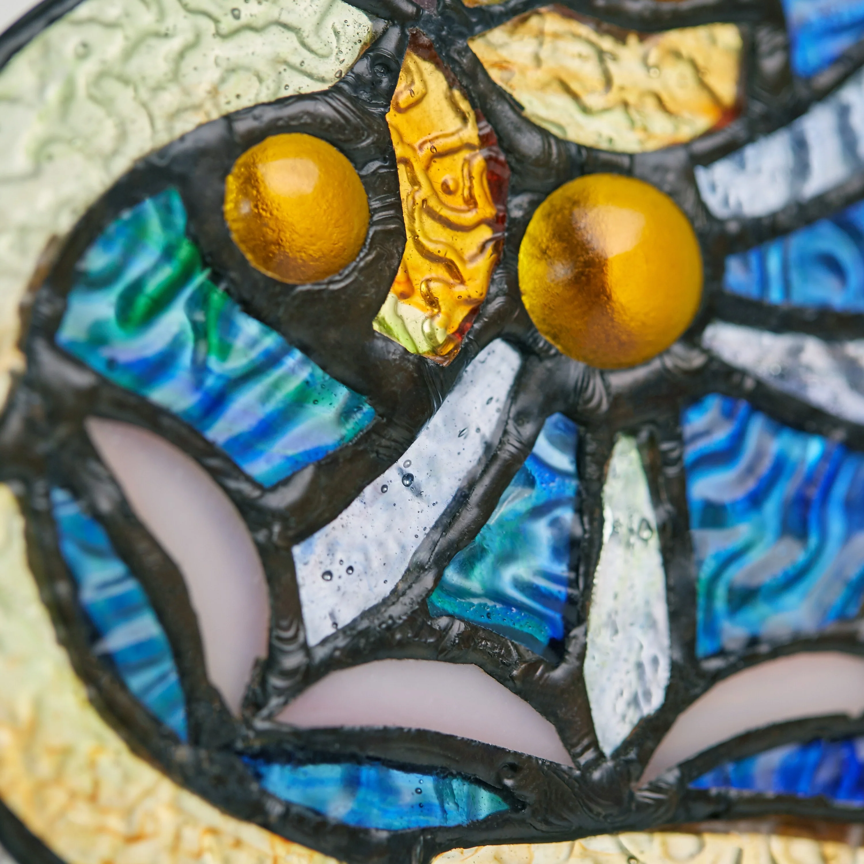 Stained Glass Webbed Heart 22