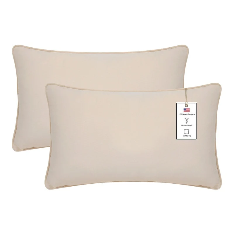 A1HC Set of 2 Luxurious Fine Soft Velvet Throw Pillow Covers Only, For Sofas, Beds, Vibrant Colors and Hidden Zipper